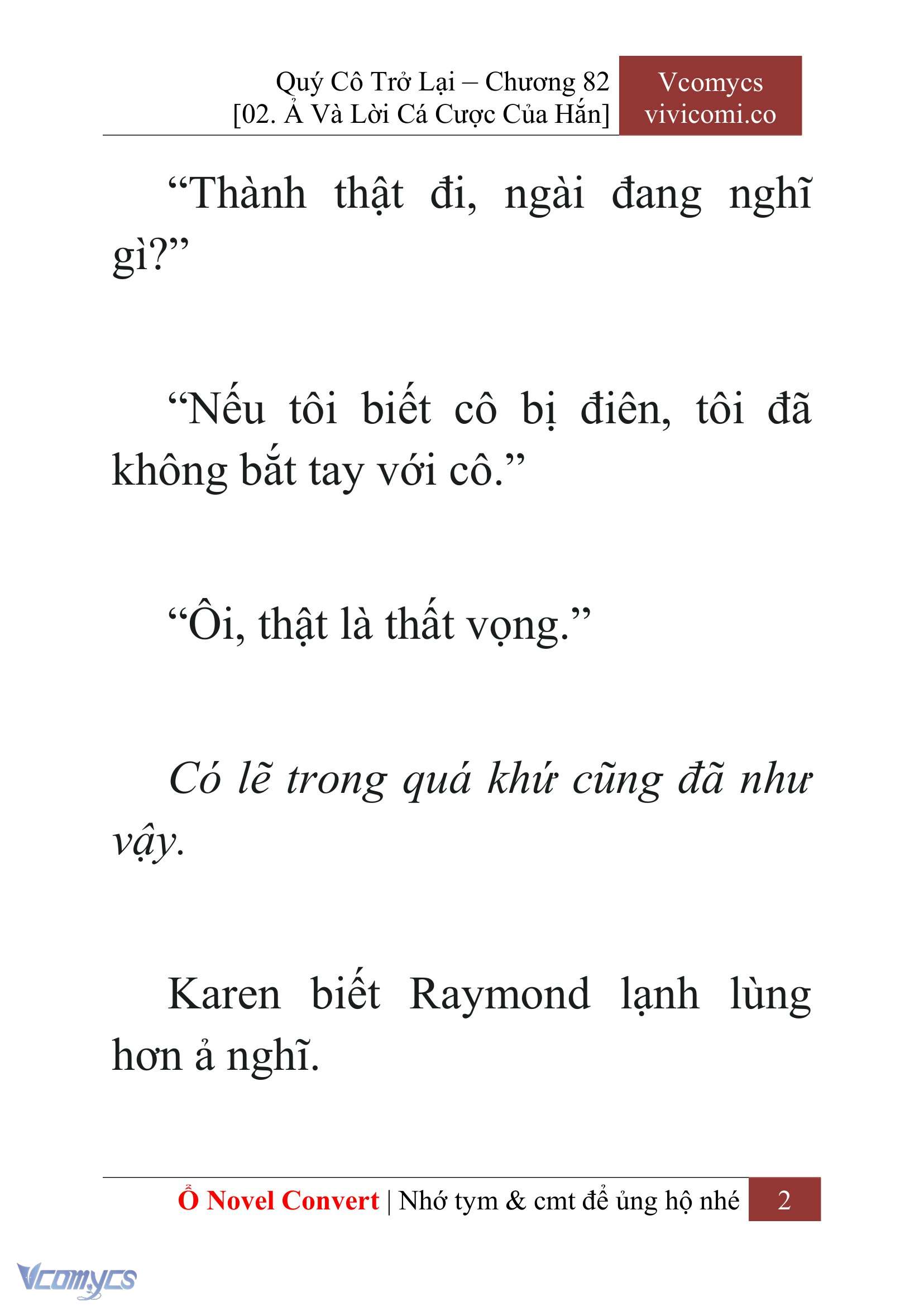 [Novel] Quý Cô Trở Lại Chapter 82 - Trang 5