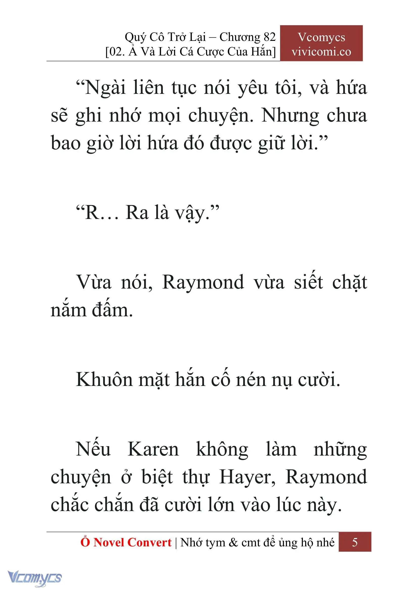 [Novel] Quý Cô Trở Lại Chapter 82 - Trang 8