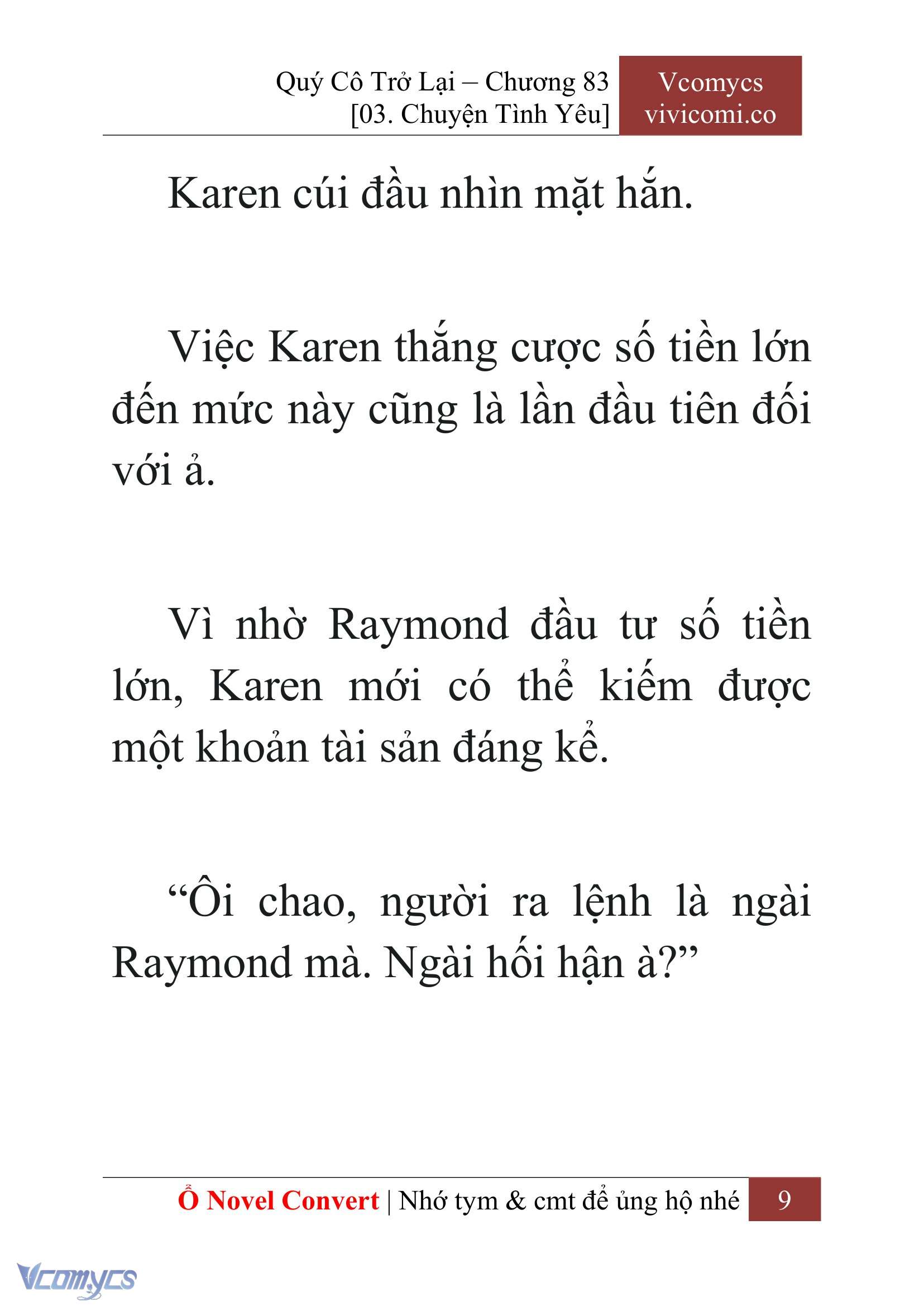 [Novel] Quý Cô Trở Lại Chapter 83 - Trang 12