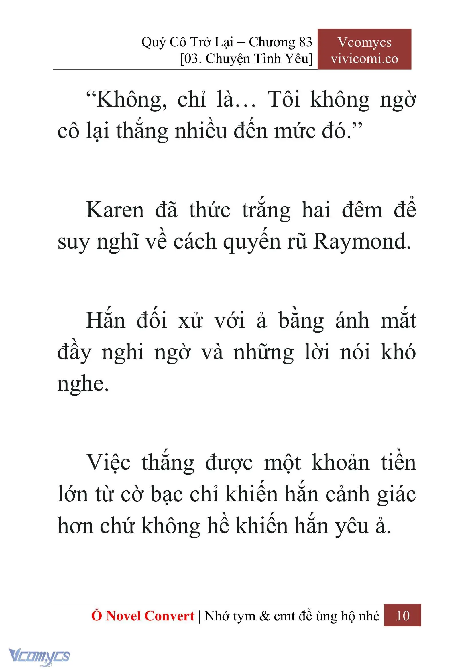 [Novel] Quý Cô Trở Lại Chapter 83 - Trang 13