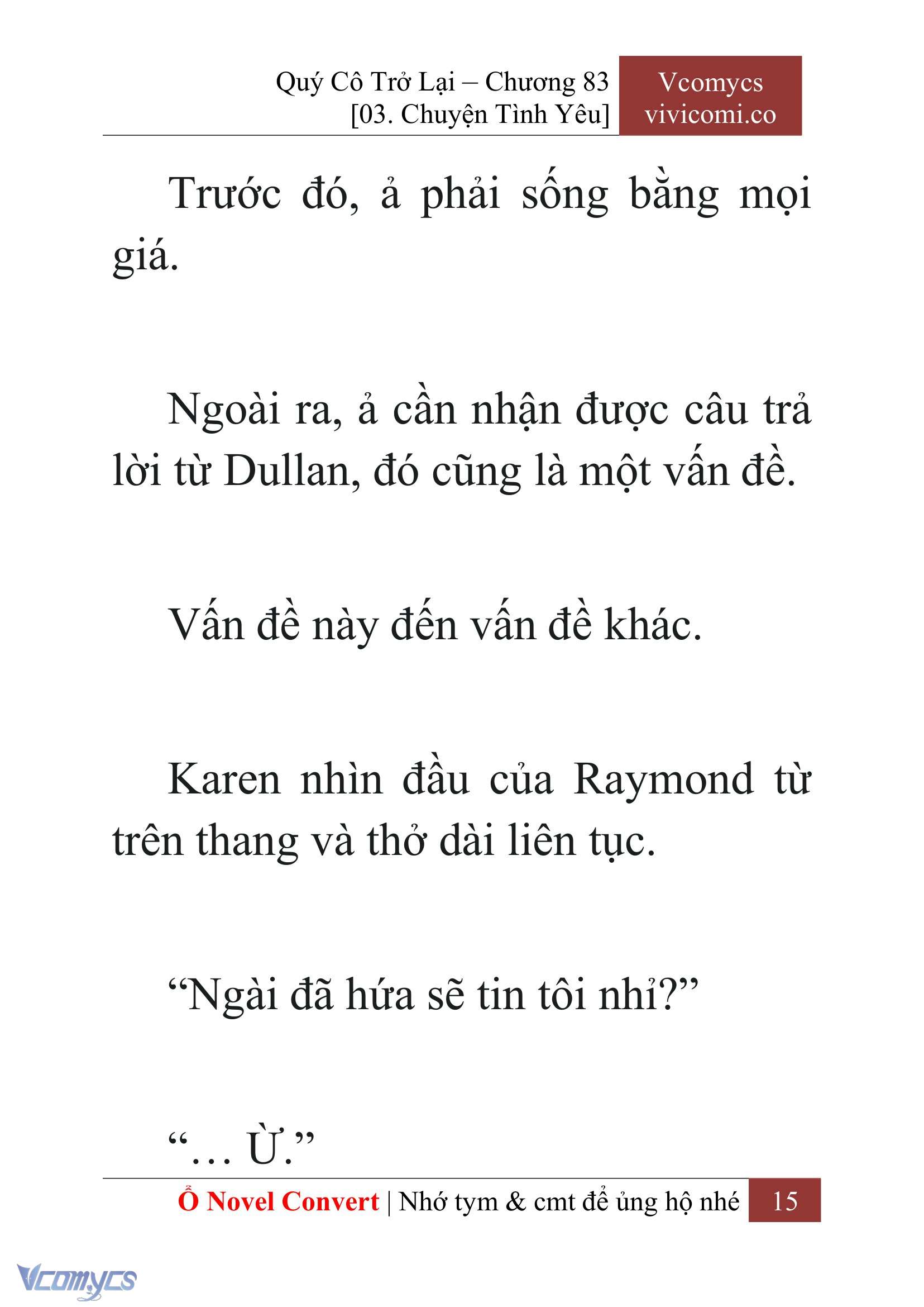 [Novel] Quý Cô Trở Lại Chapter 83 - Trang 18