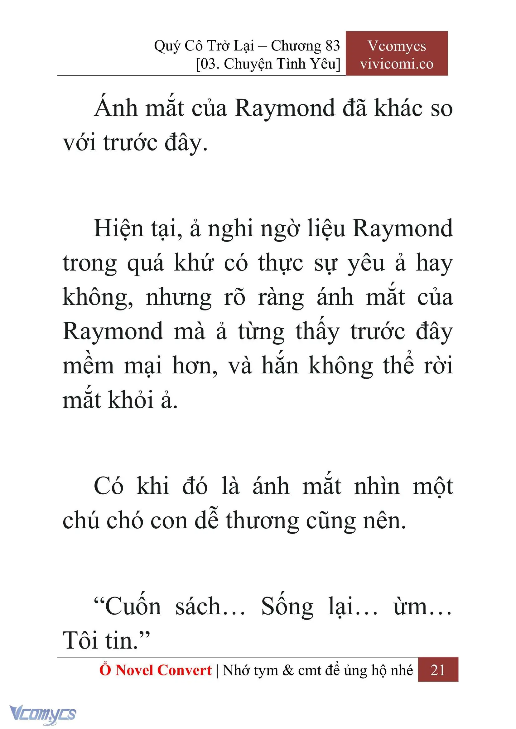 [Novel] Quý Cô Trở Lại Chapter 83 - Trang 24