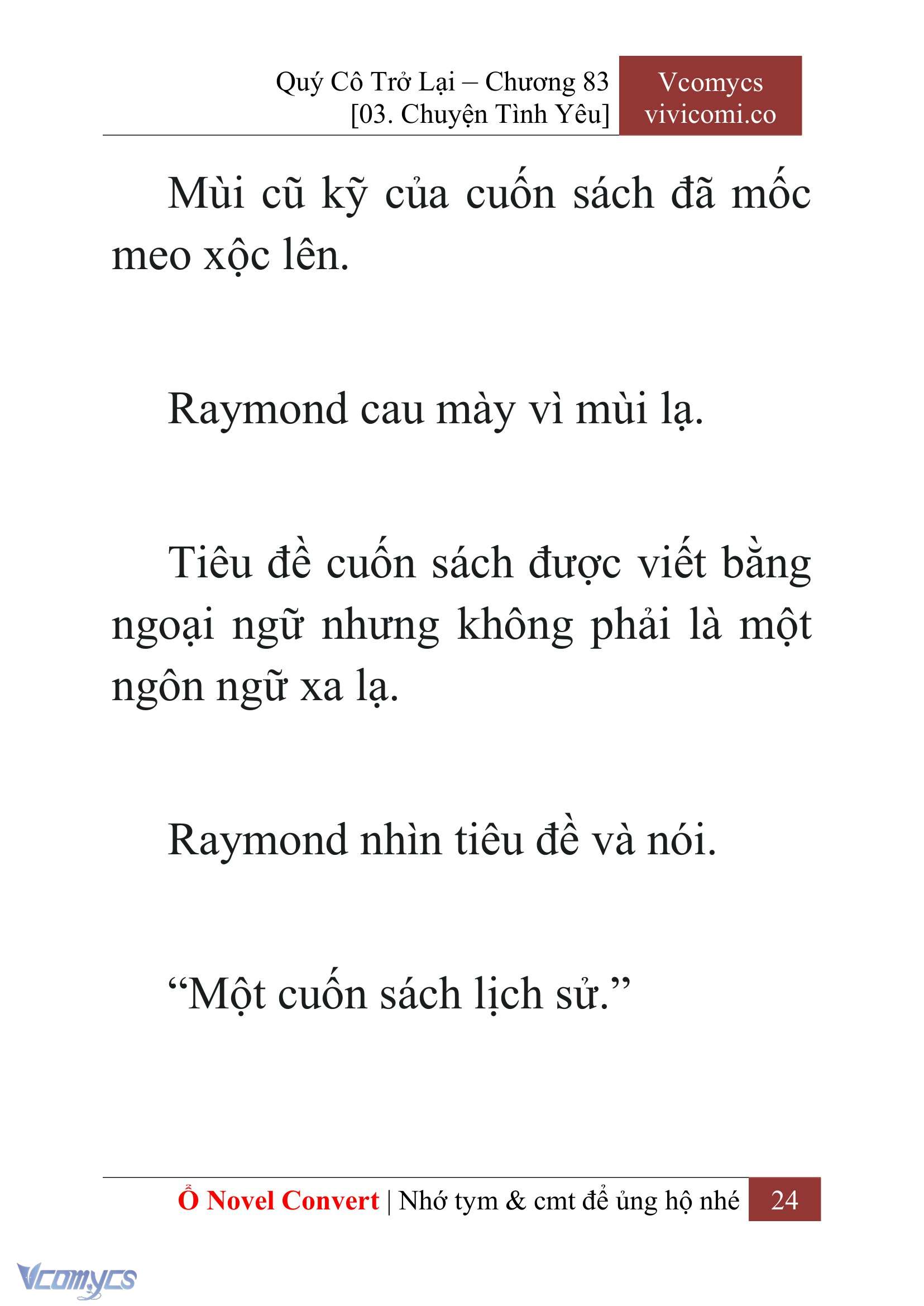 [Novel] Quý Cô Trở Lại Chapter 83 - Trang 27