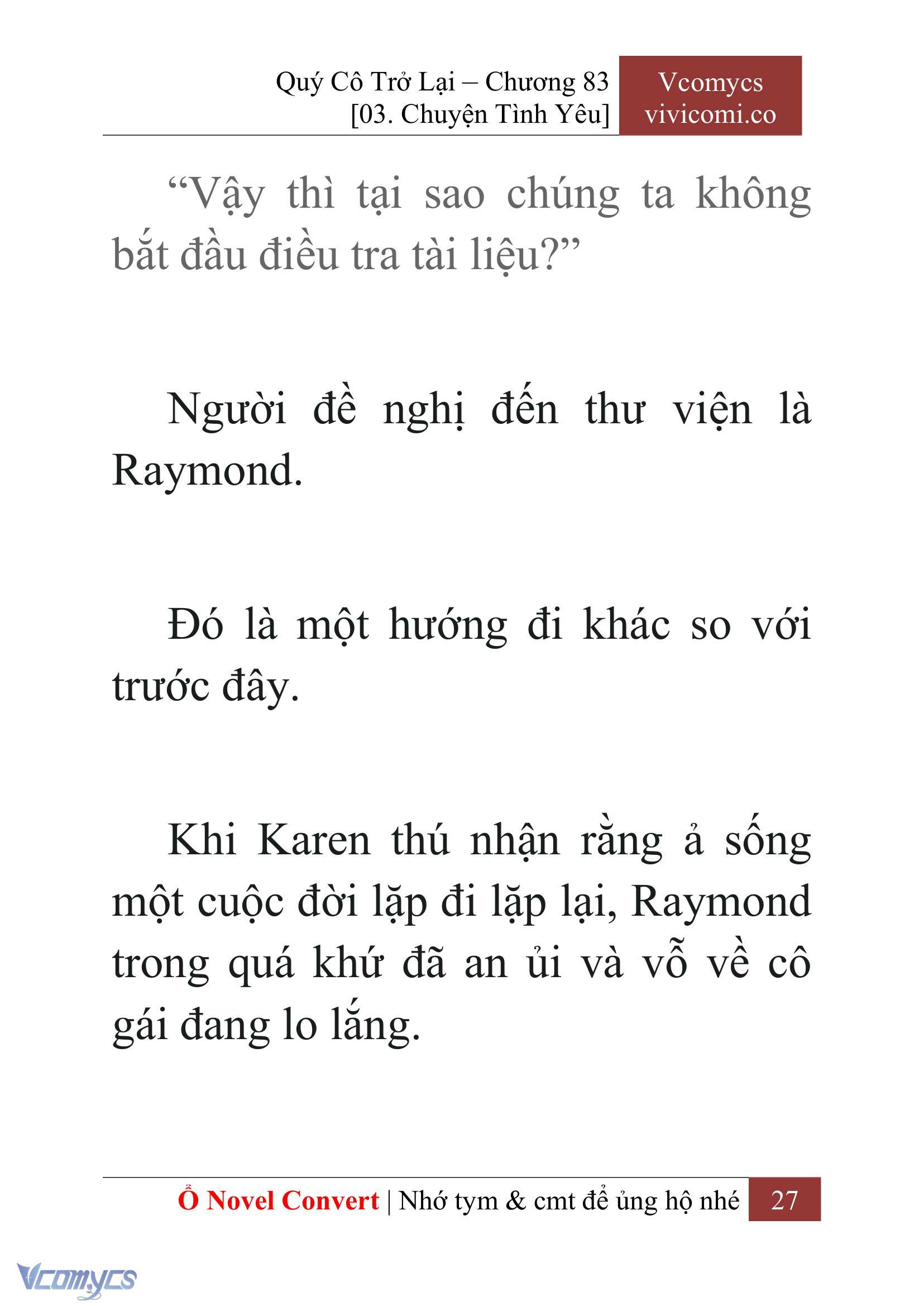 [Novel] Quý Cô Trở Lại Chapter 83 - Trang 30