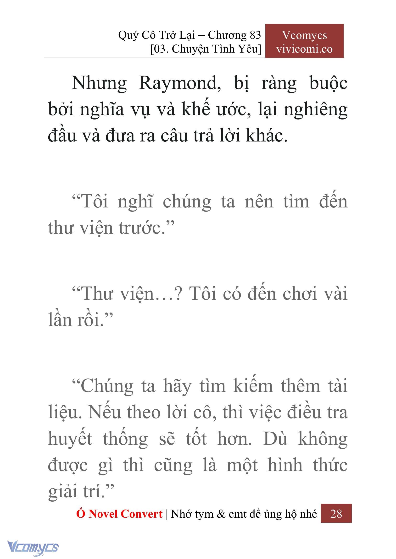 [Novel] Quý Cô Trở Lại Chapter 83 - Trang 31