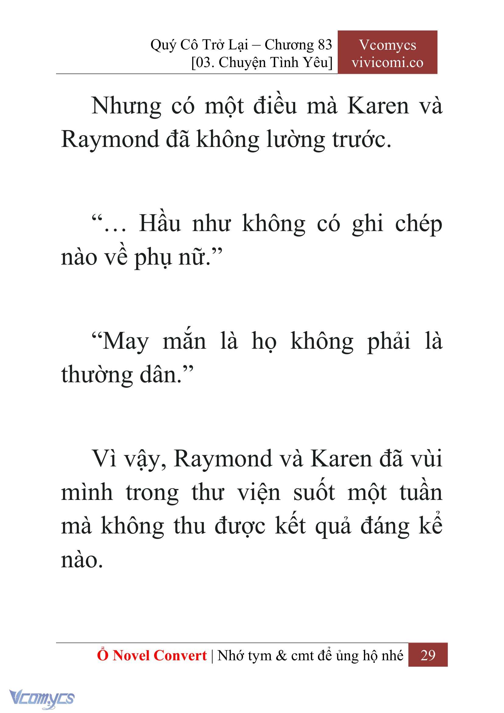 [Novel] Quý Cô Trở Lại Chapter 83 - Trang 32