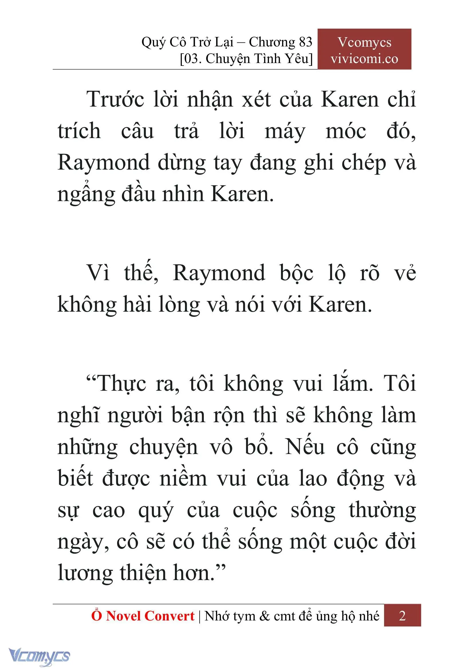 [Novel] Quý Cô Trở Lại Chapter 83 - Trang 5