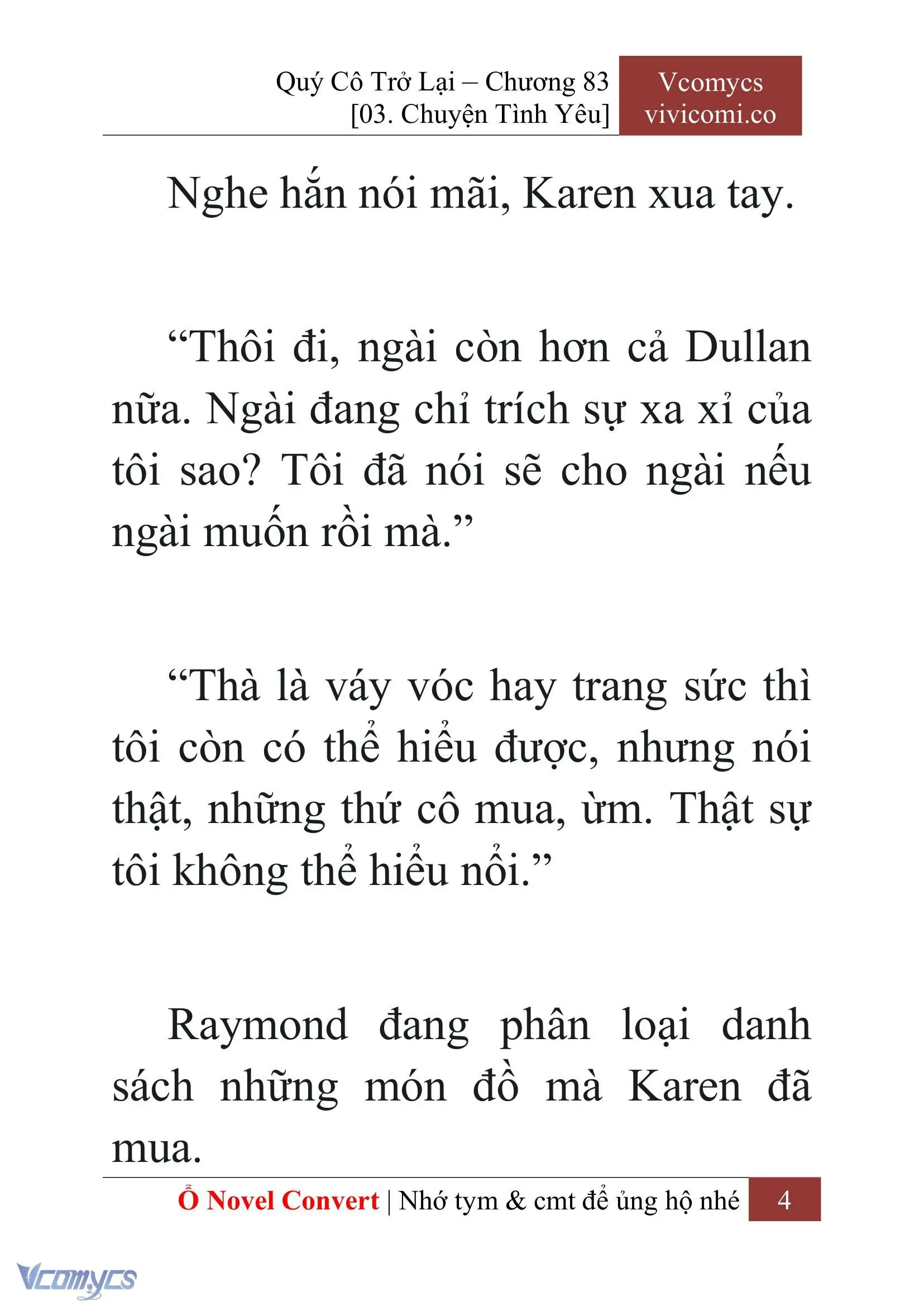 [Novel] Quý Cô Trở Lại Chapter 83 - Trang 7