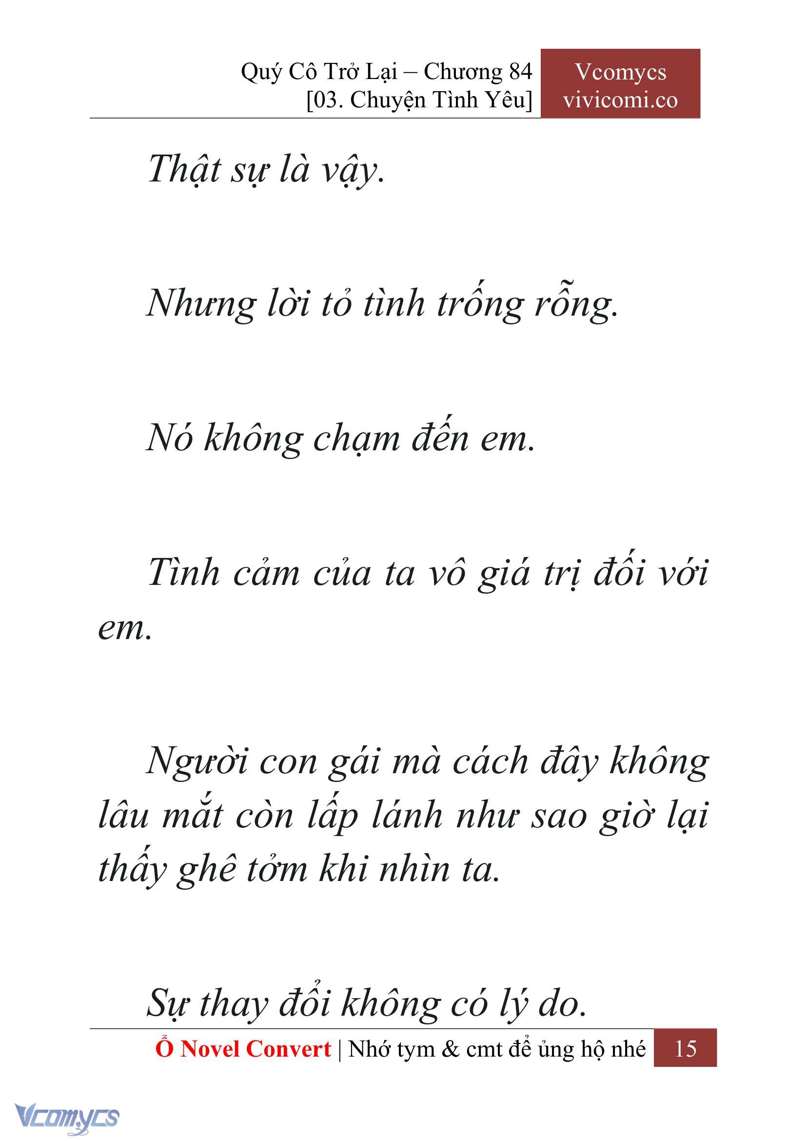[Novel] Quý Cô Trở Lại Chapter 84 - Trang 18