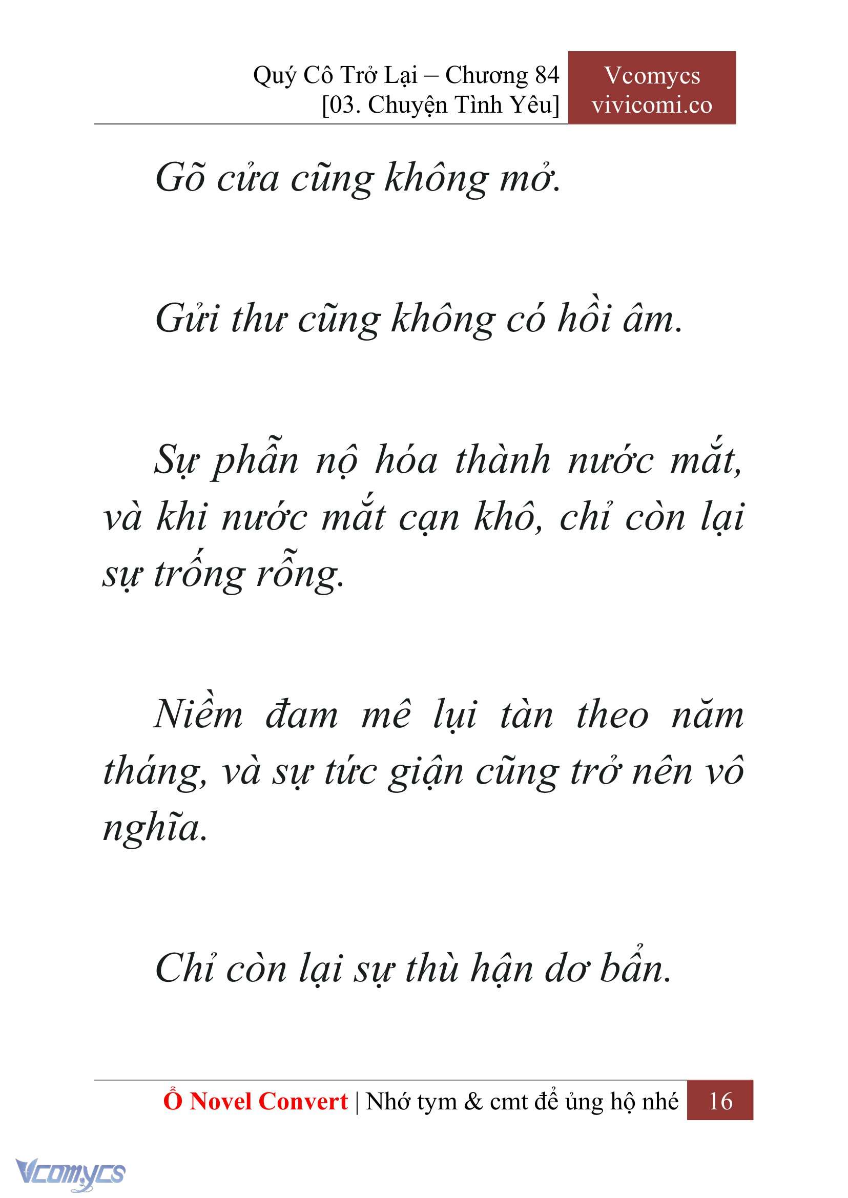 [Novel] Quý Cô Trở Lại Chapter 84 - Trang 19
