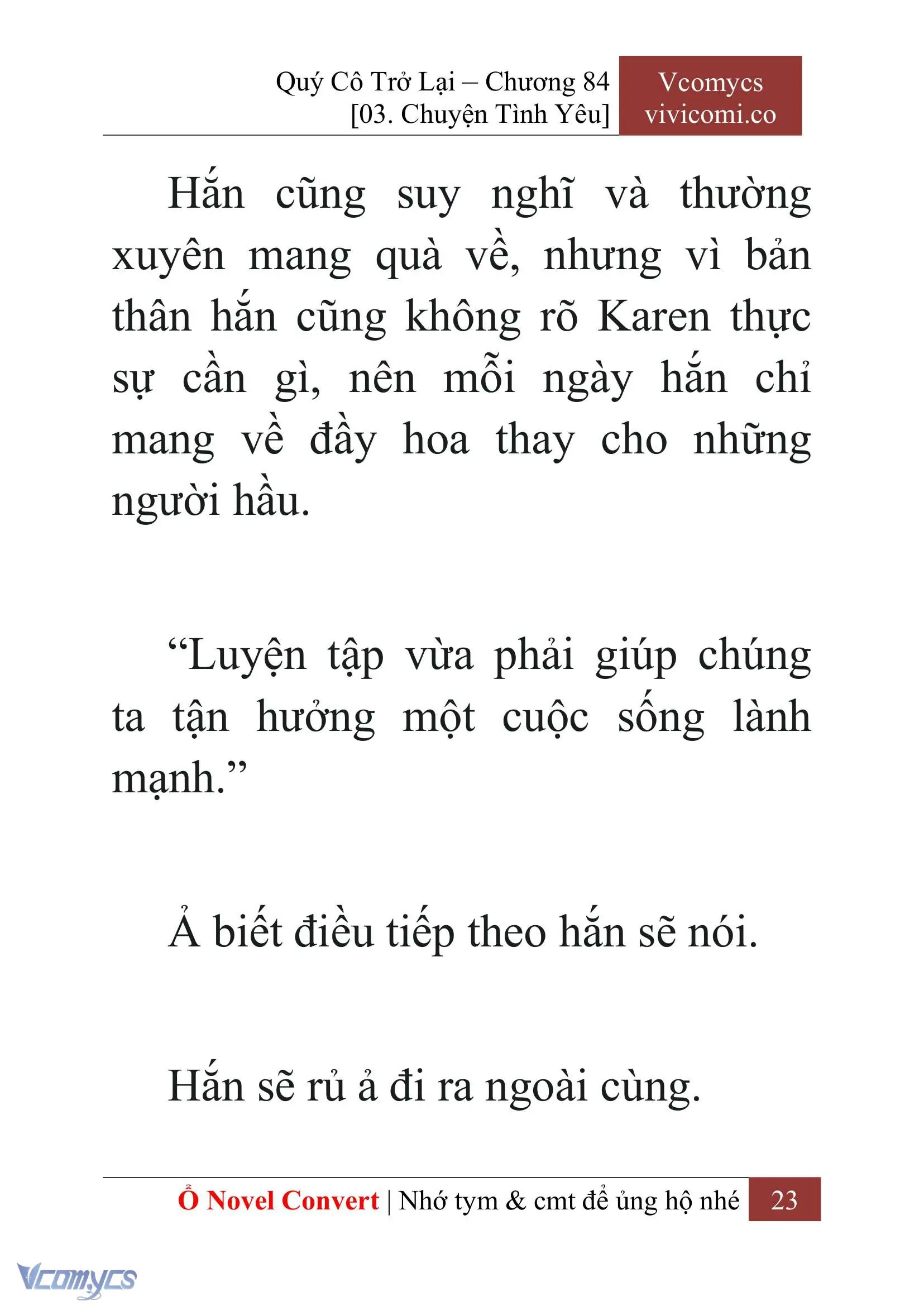 [Novel] Quý Cô Trở Lại Chapter 84 - Trang 26