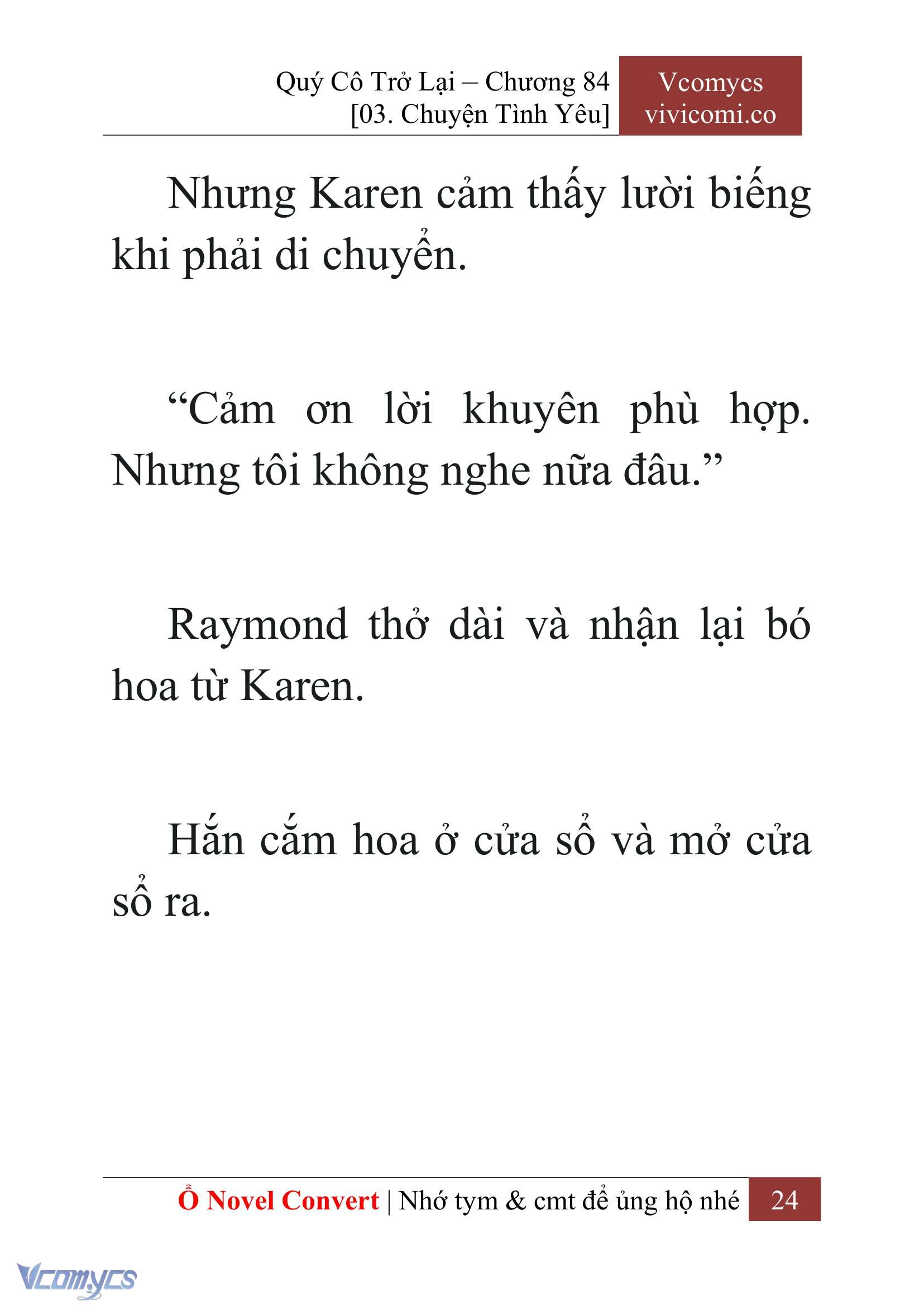 [Novel] Quý Cô Trở Lại Chapter 84 - Trang 27