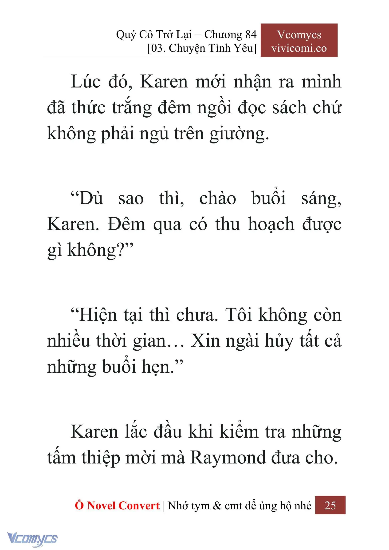 [Novel] Quý Cô Trở Lại Chapter 84 - Trang 28