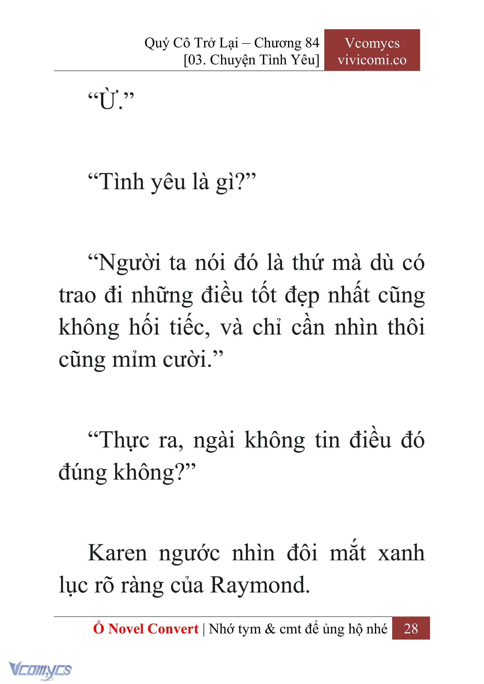 [Novel] Quý Cô Trở Lại Chapter 84 - Trang 31