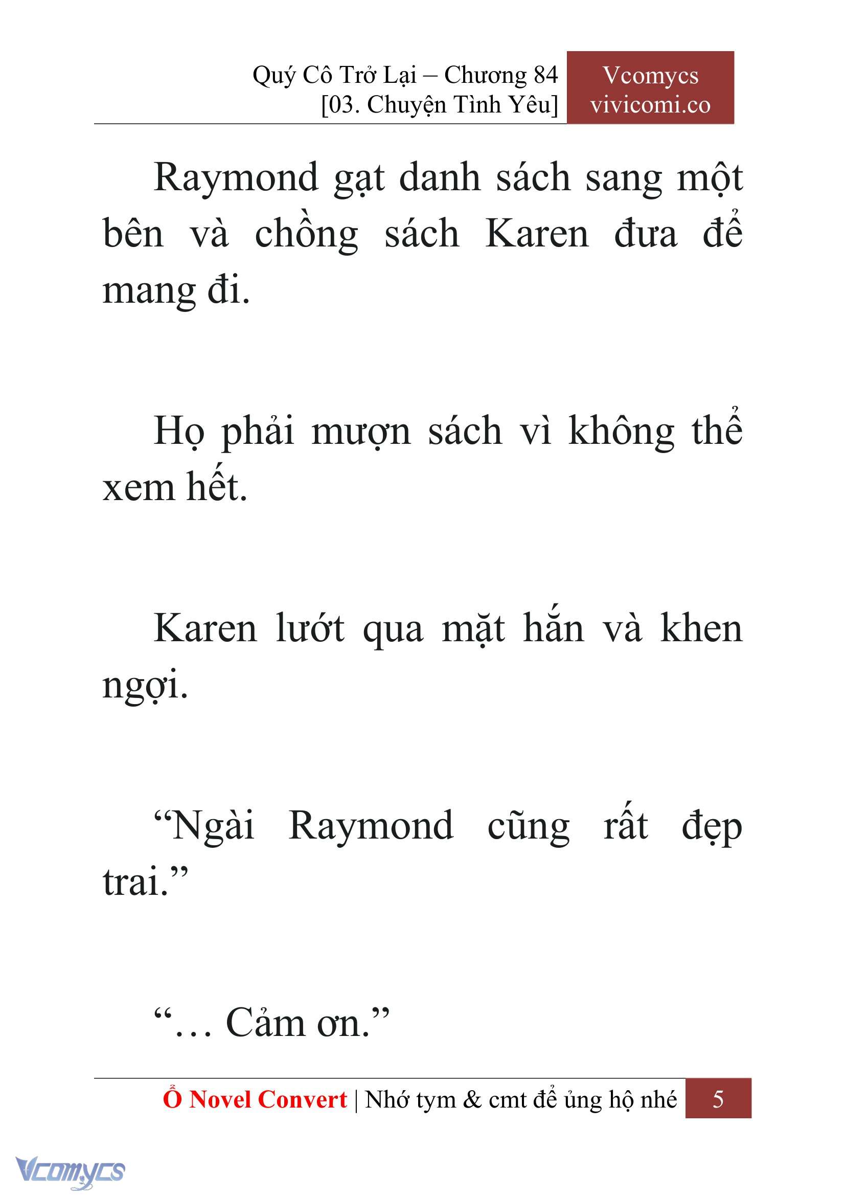 [Novel] Quý Cô Trở Lại Chapter 84 - Trang 8