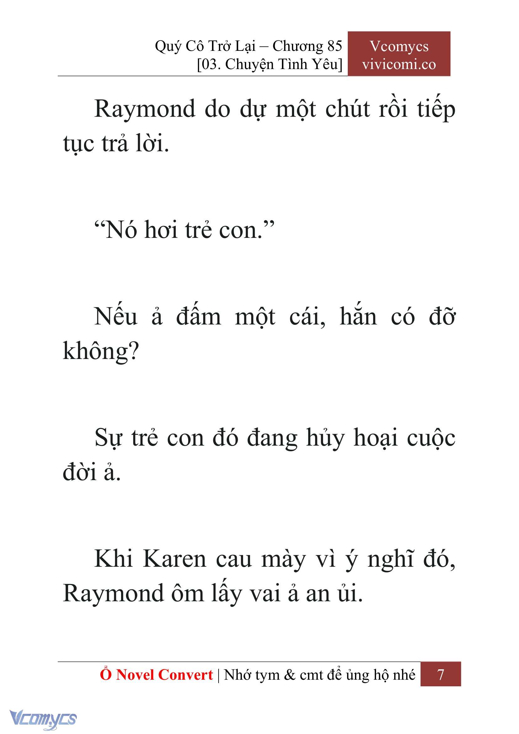 [Novel] Quý Cô Trở Lại Chapter 85 - Trang 10