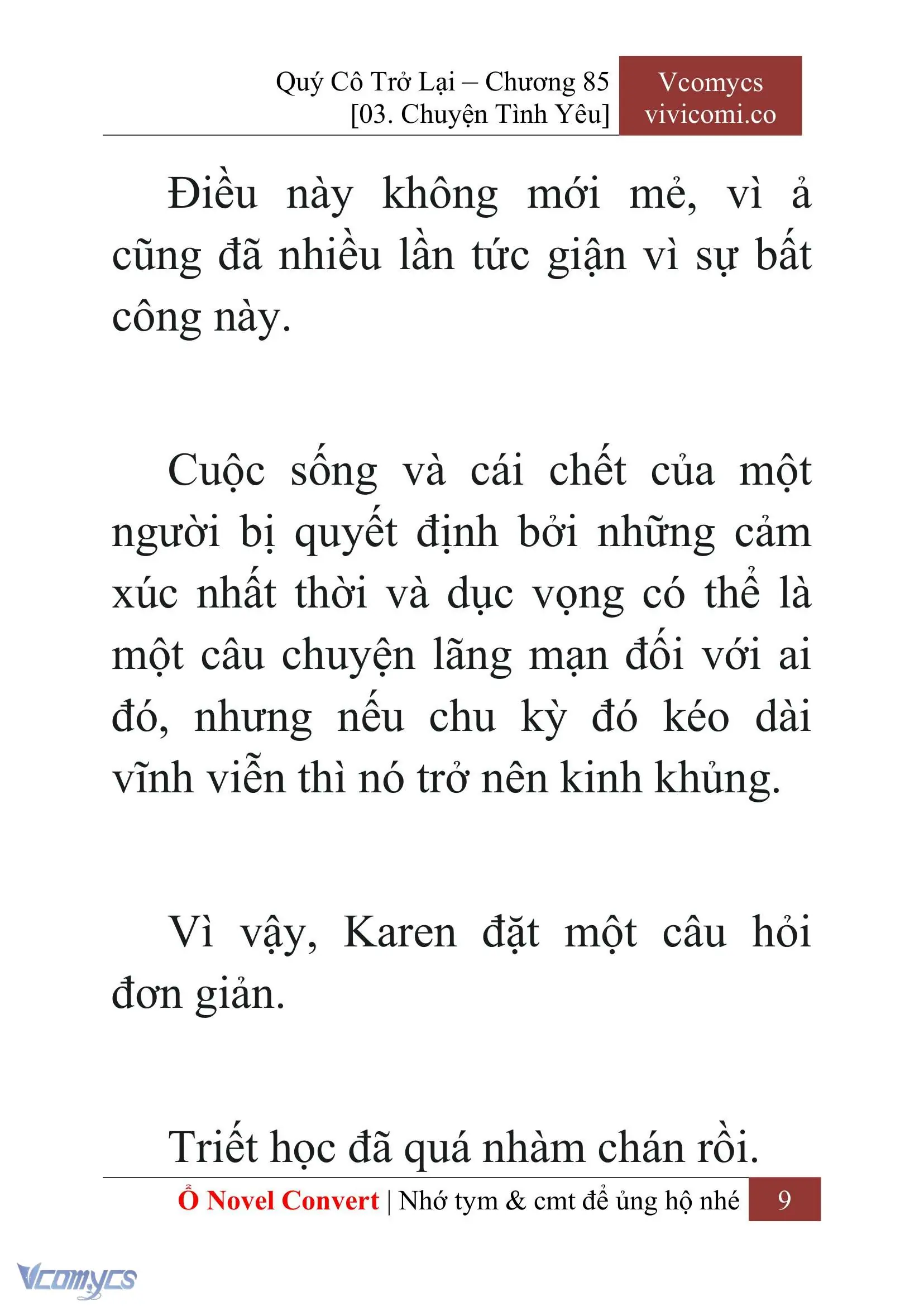 [Novel] Quý Cô Trở Lại Chapter 85 - Trang 12