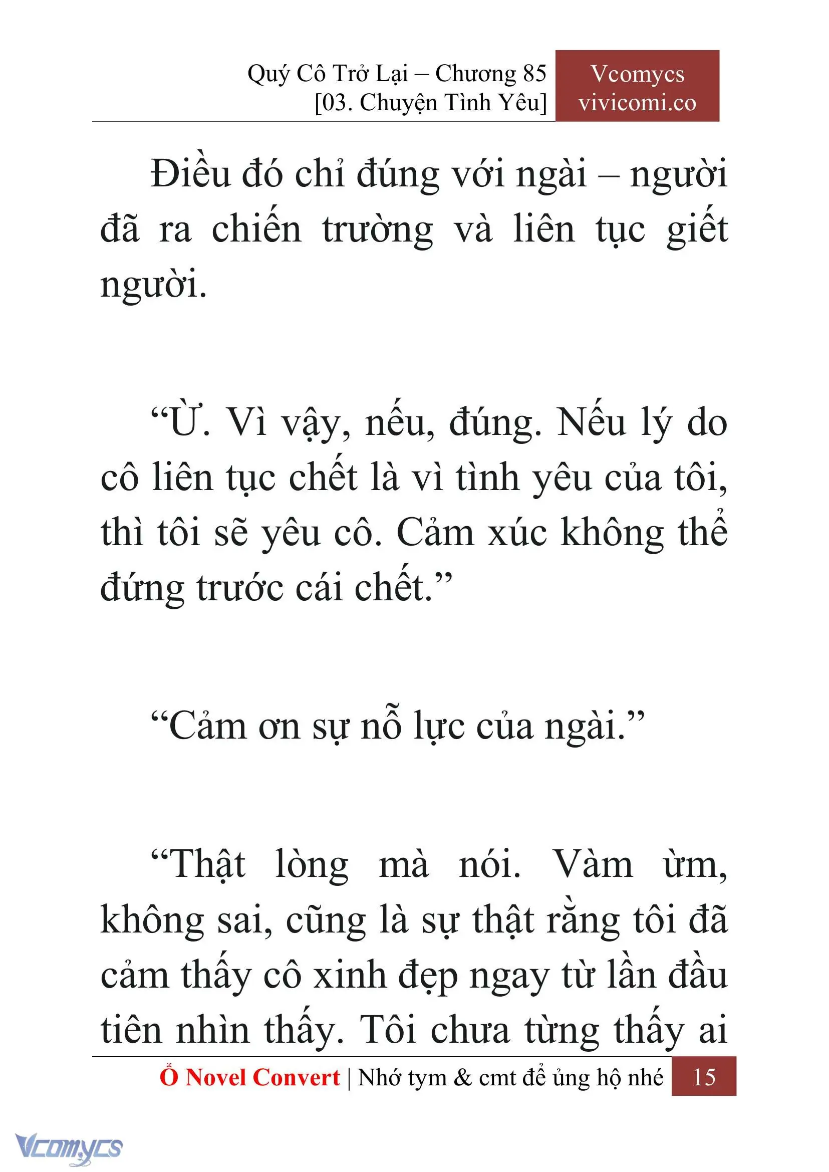 [Novel] Quý Cô Trở Lại Chapter 85 - Trang 18