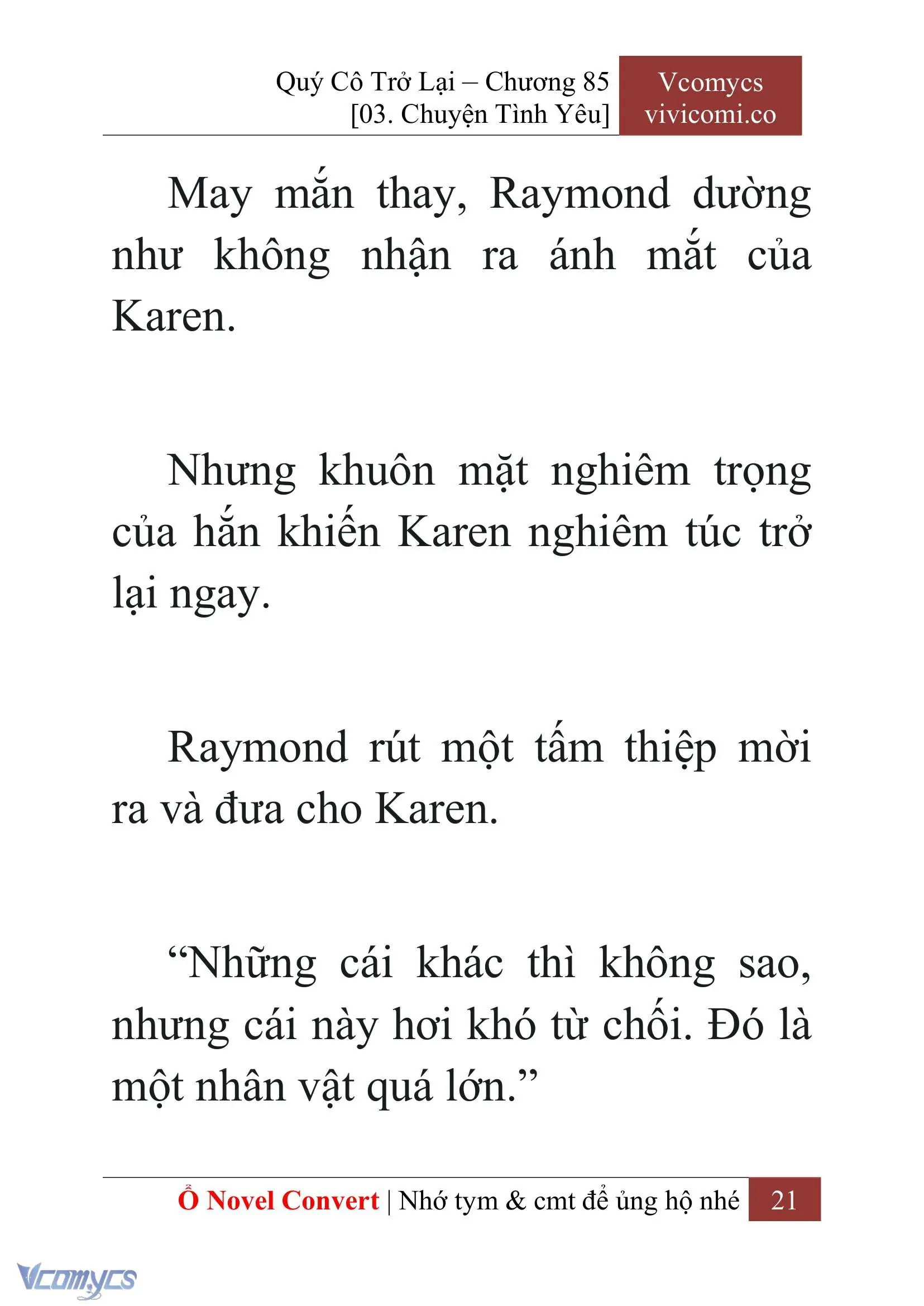 [Novel] Quý Cô Trở Lại Chapter 85 - Trang 24