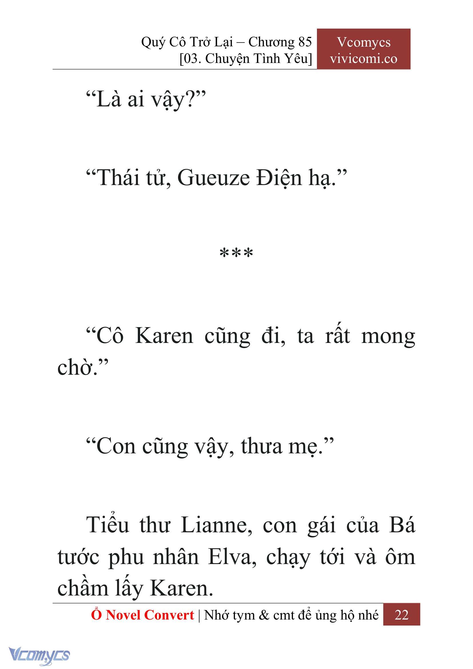 [Novel] Quý Cô Trở Lại Chapter 85 - Trang 25