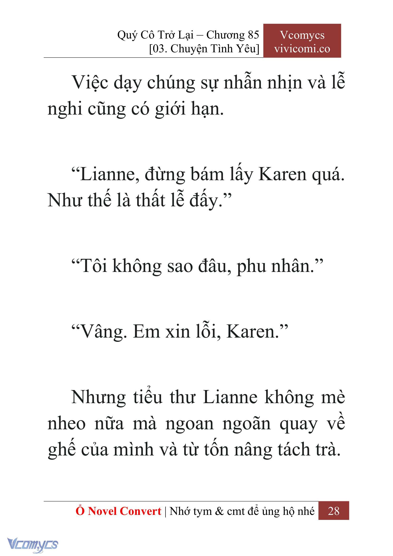 [Novel] Quý Cô Trở Lại Chapter 85 - Trang 31