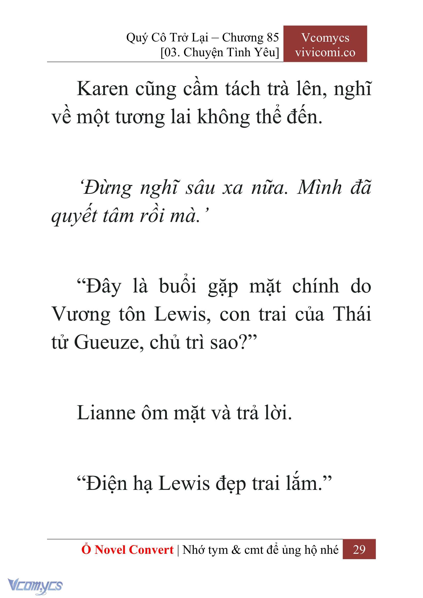 [Novel] Quý Cô Trở Lại Chapter 85 - Trang 32