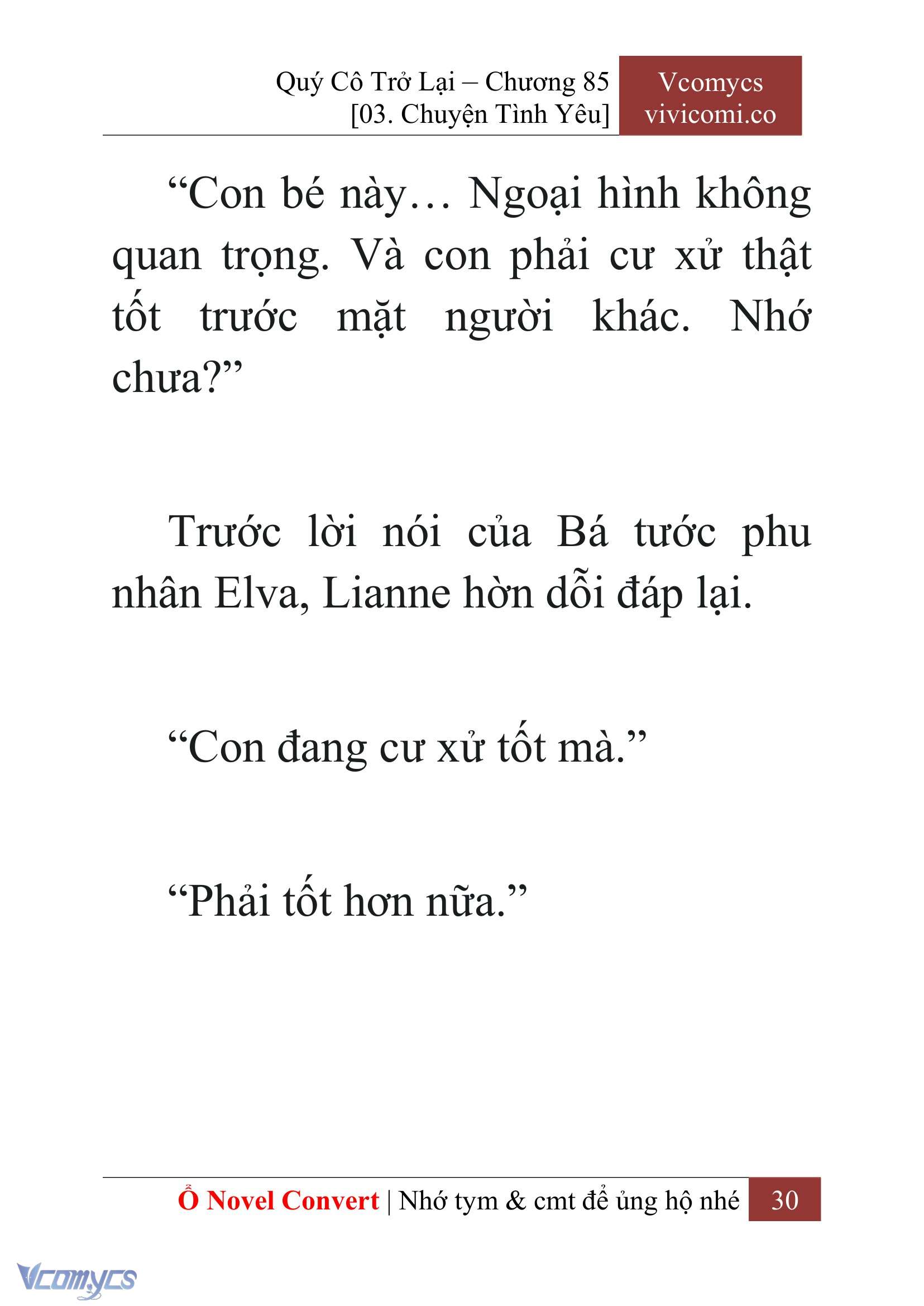 [Novel] Quý Cô Trở Lại Chapter 85 - Trang 33