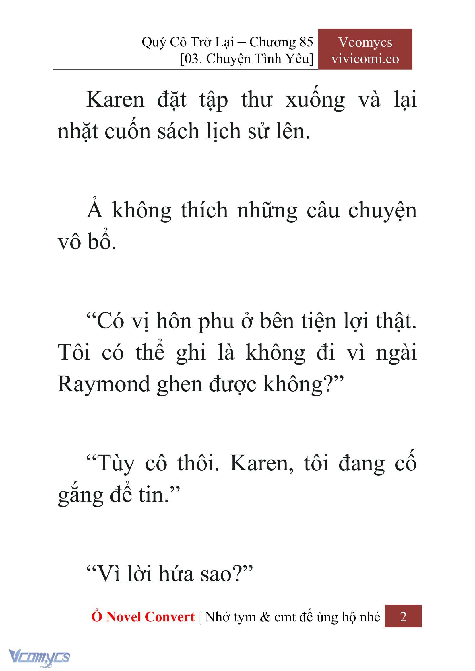[Novel] Quý Cô Trở Lại Chapter 85 - Trang 5