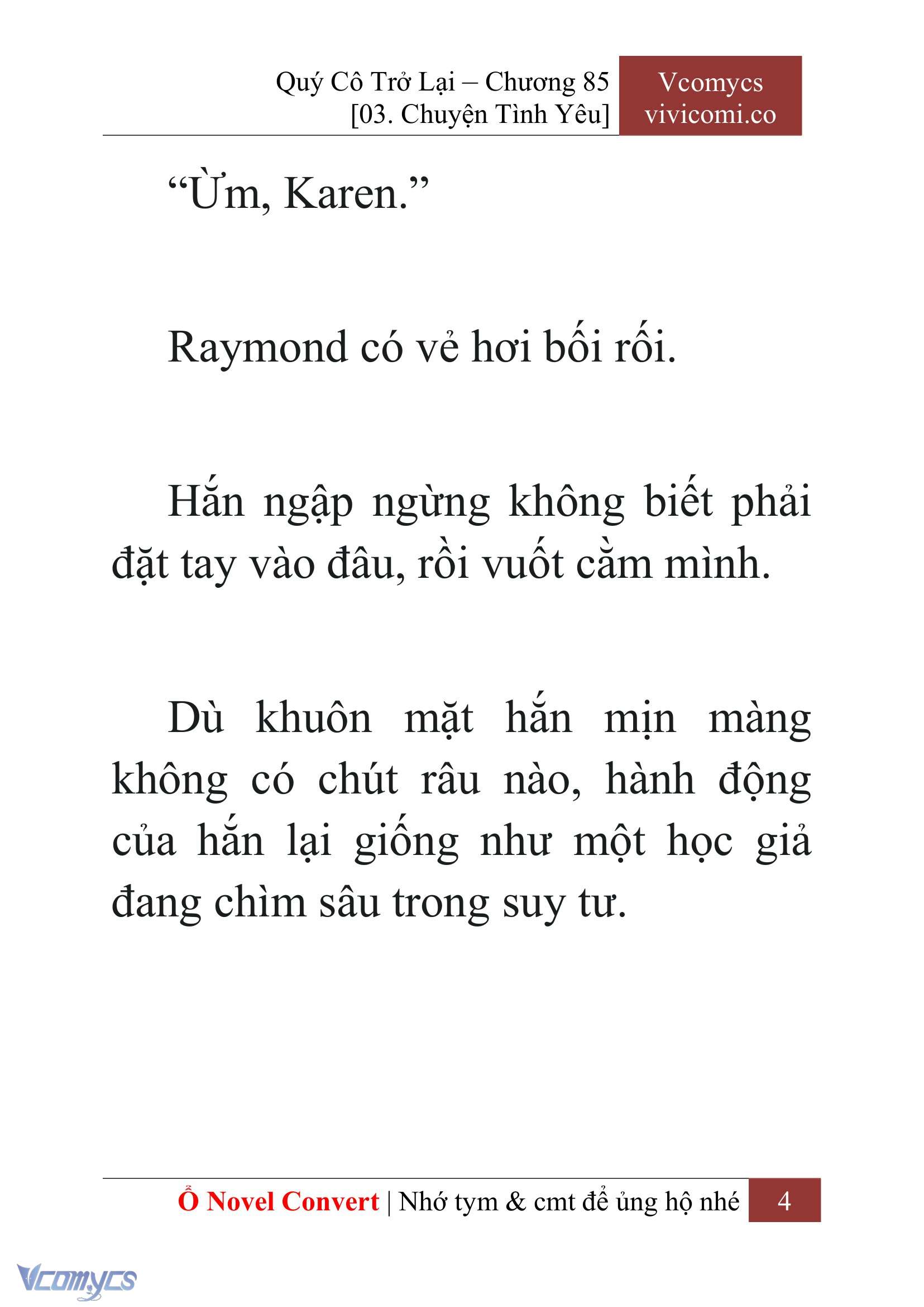 [Novel] Quý Cô Trở Lại Chapter 85 - Trang 7