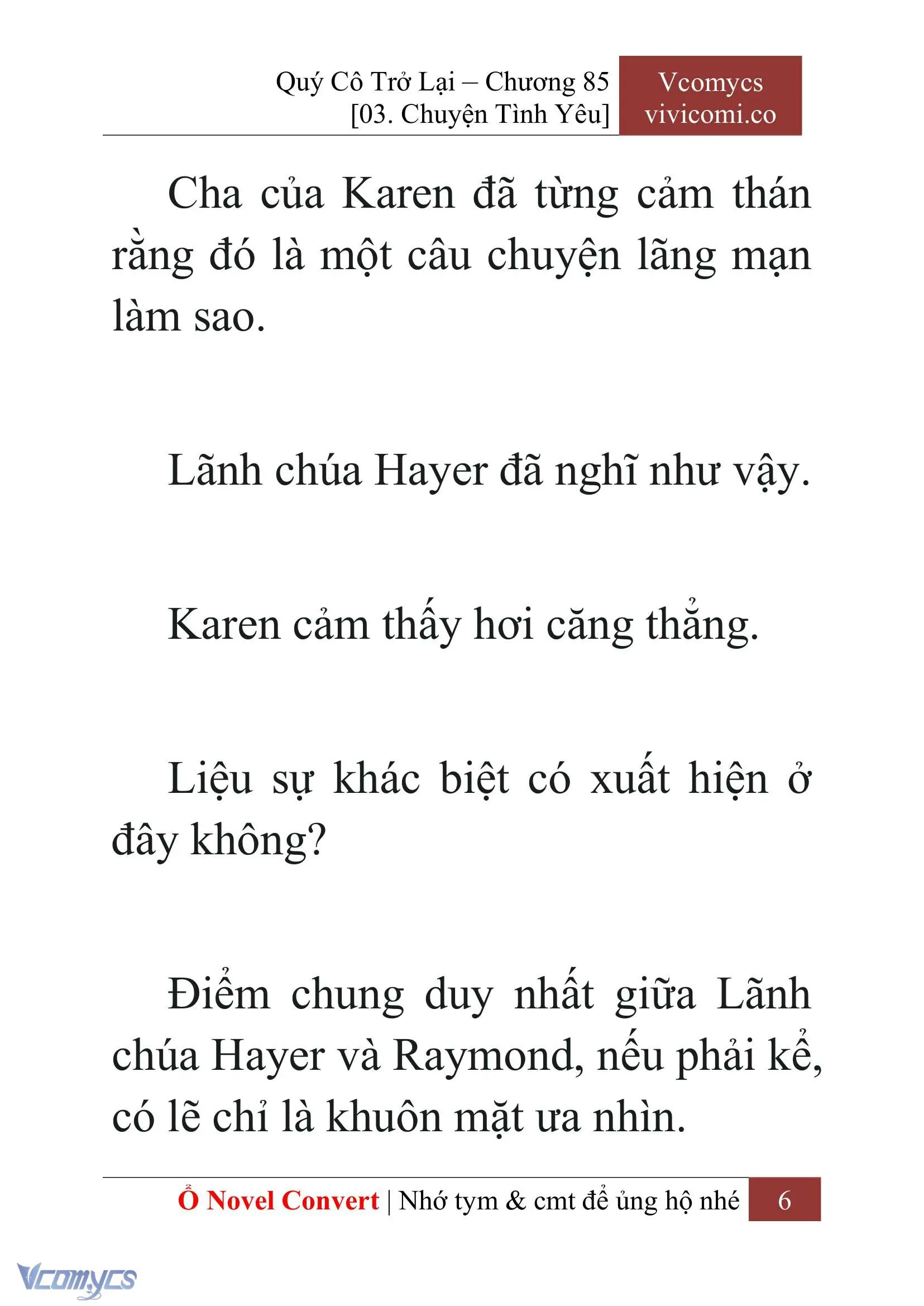 [Novel] Quý Cô Trở Lại Chapter 85 - Trang 9