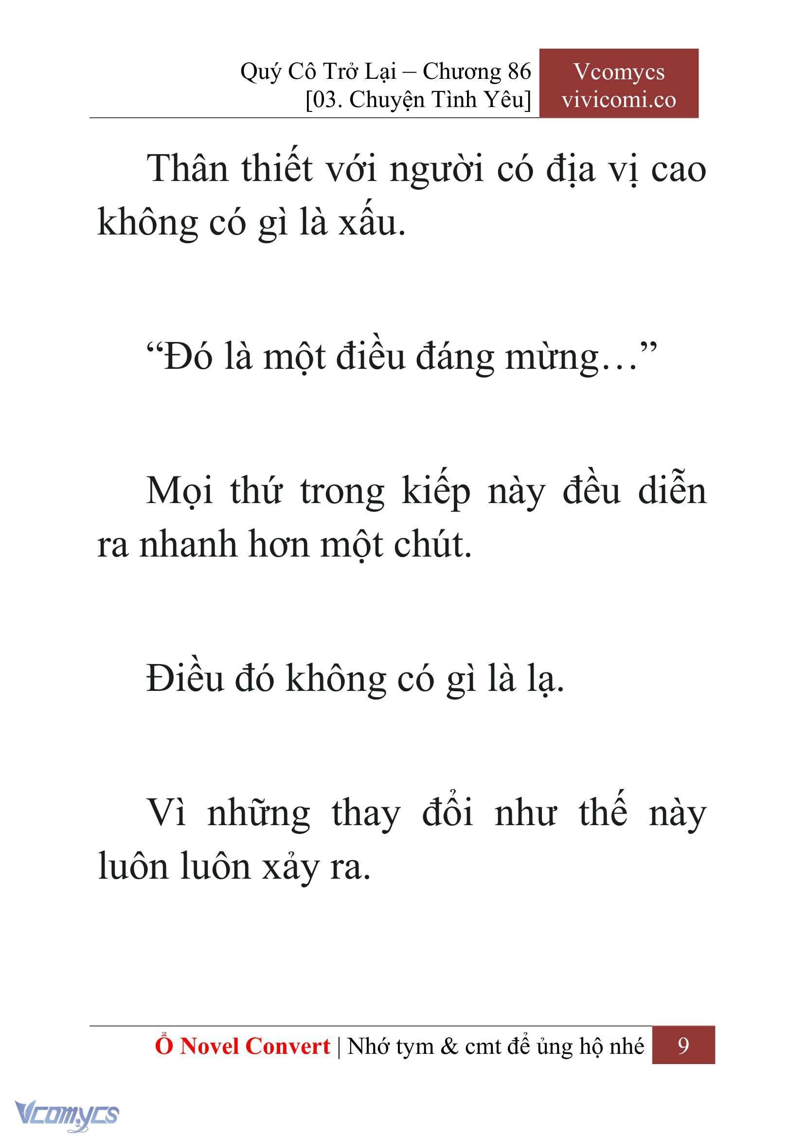 [Novel] Quý Cô Trở Lại Chapter 86 - Trang 12
