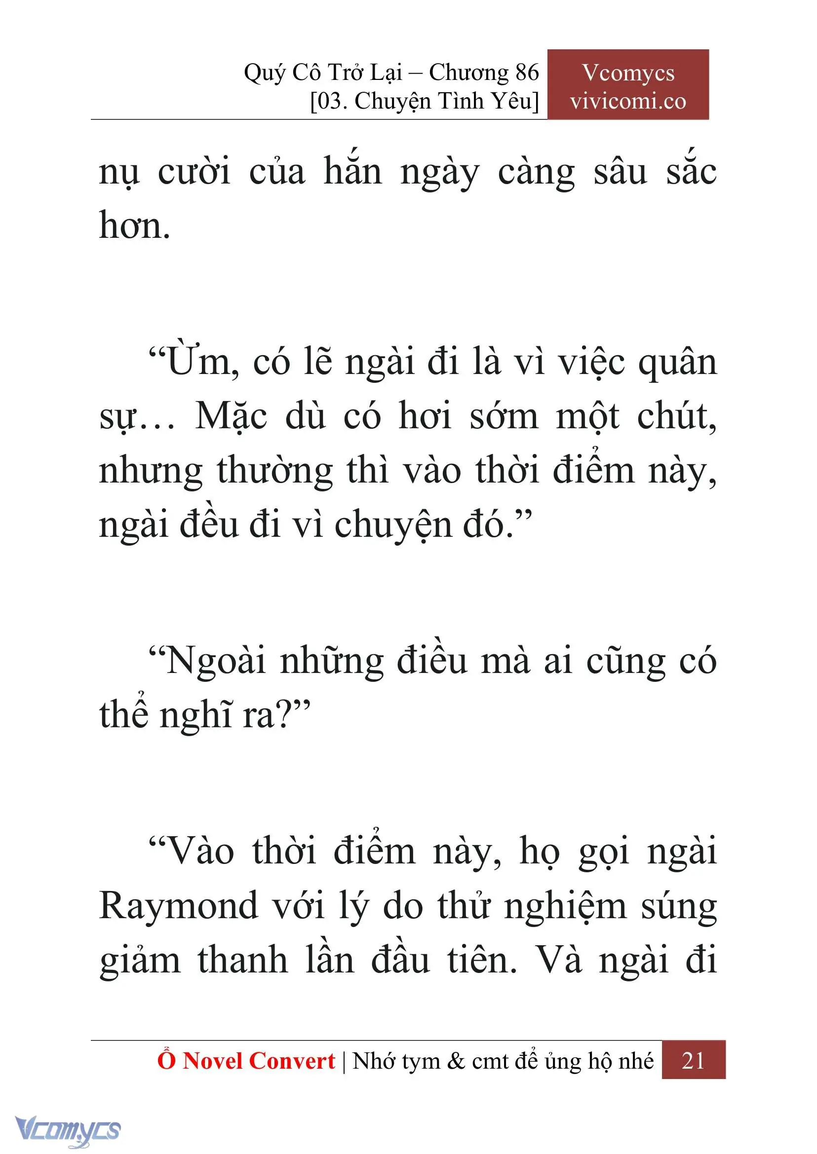 [Novel] Quý Cô Trở Lại Chapter 86 - Trang 24