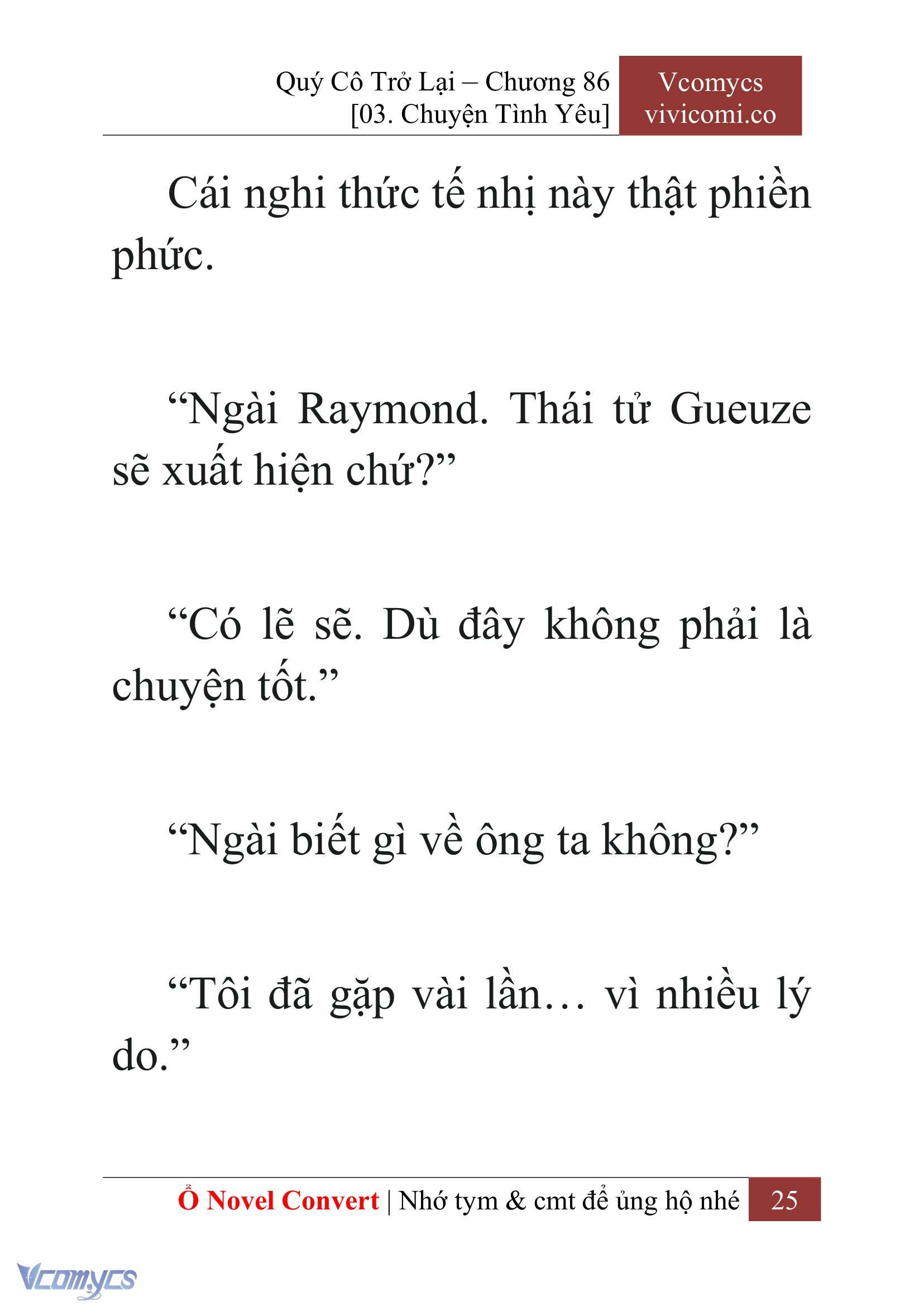 [Novel] Quý Cô Trở Lại Chapter 86 - Trang 28