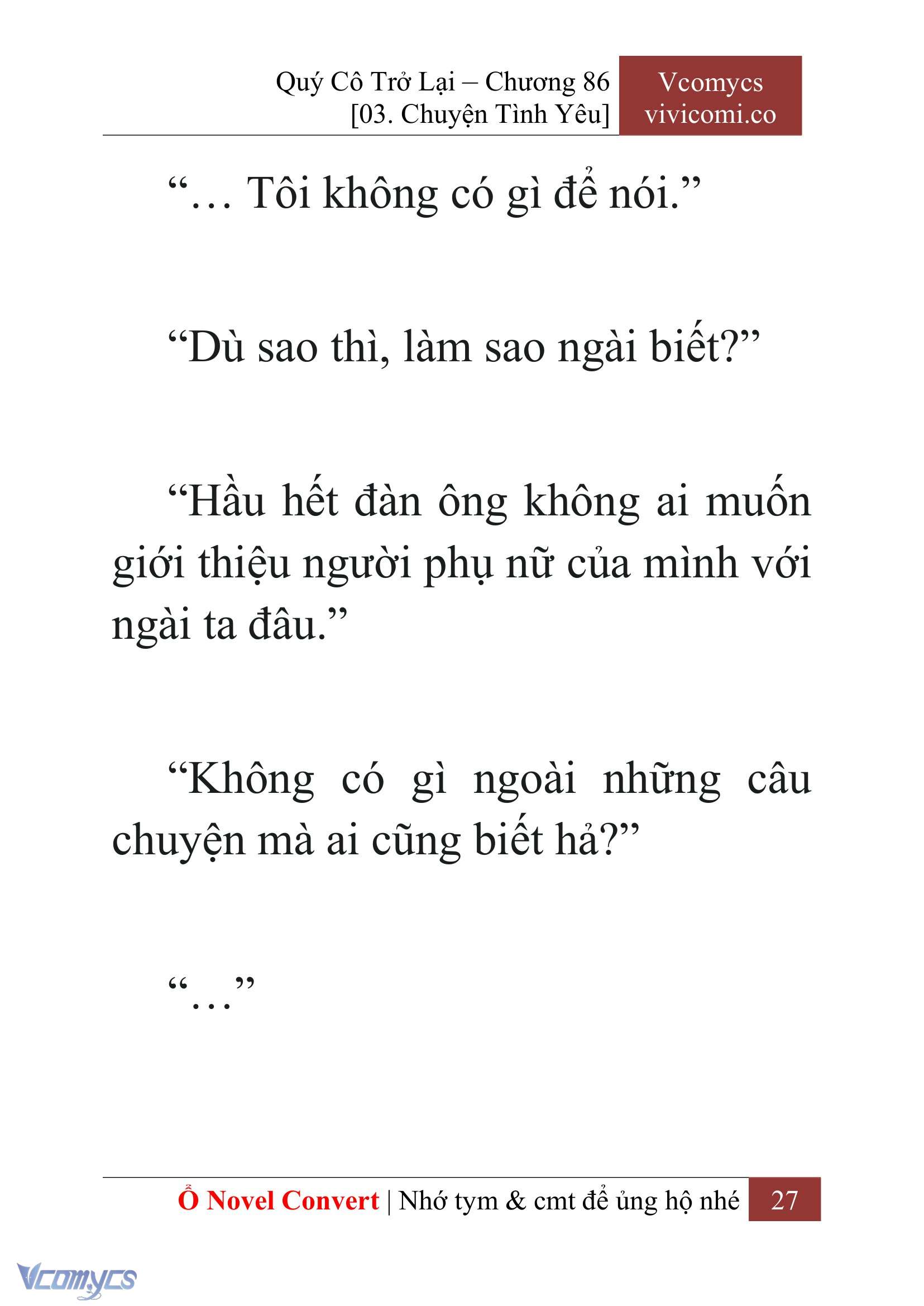 [Novel] Quý Cô Trở Lại Chapter 86 - Trang 30
