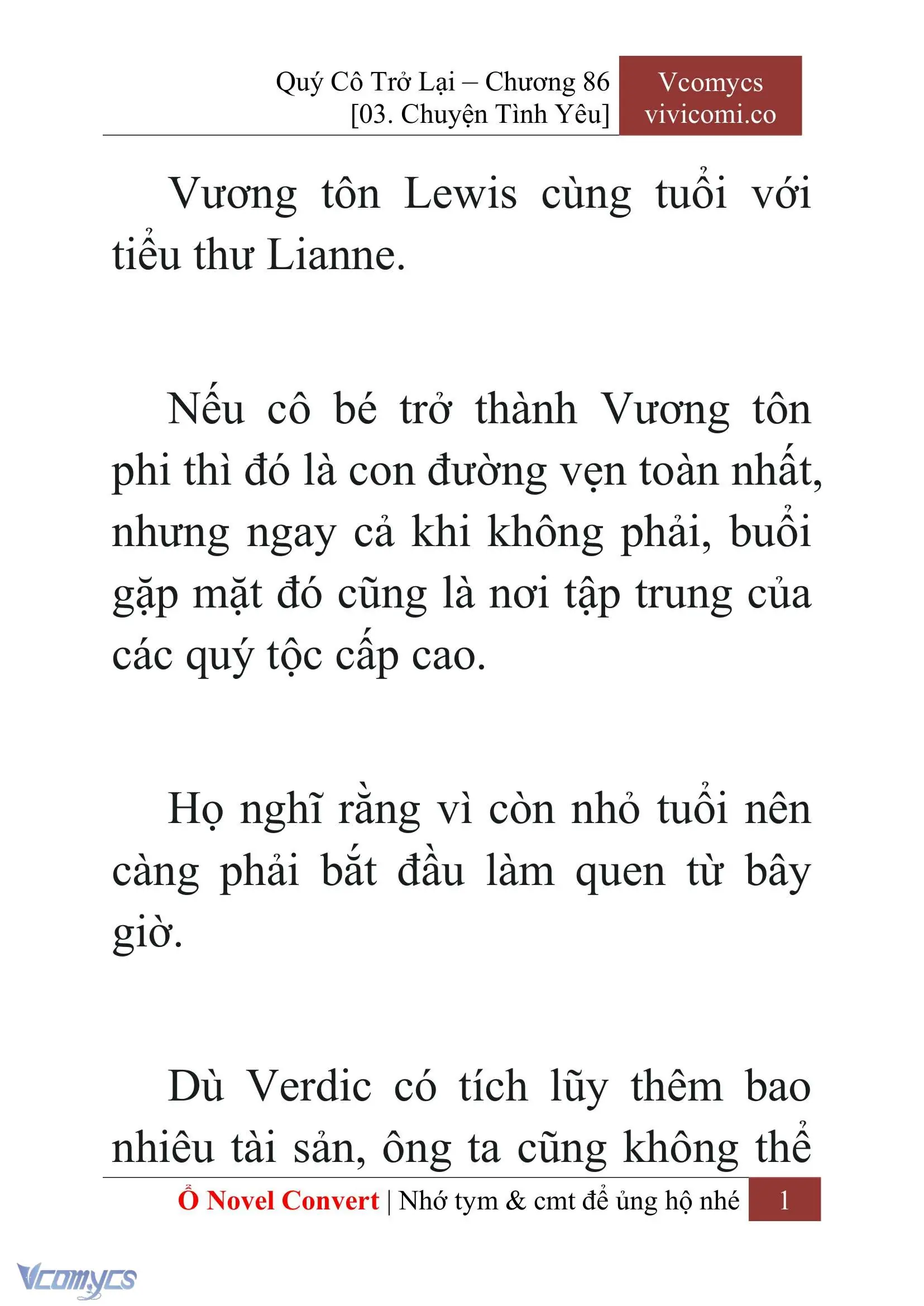 [Novel] Quý Cô Trở Lại Chapter 86 - Trang 4