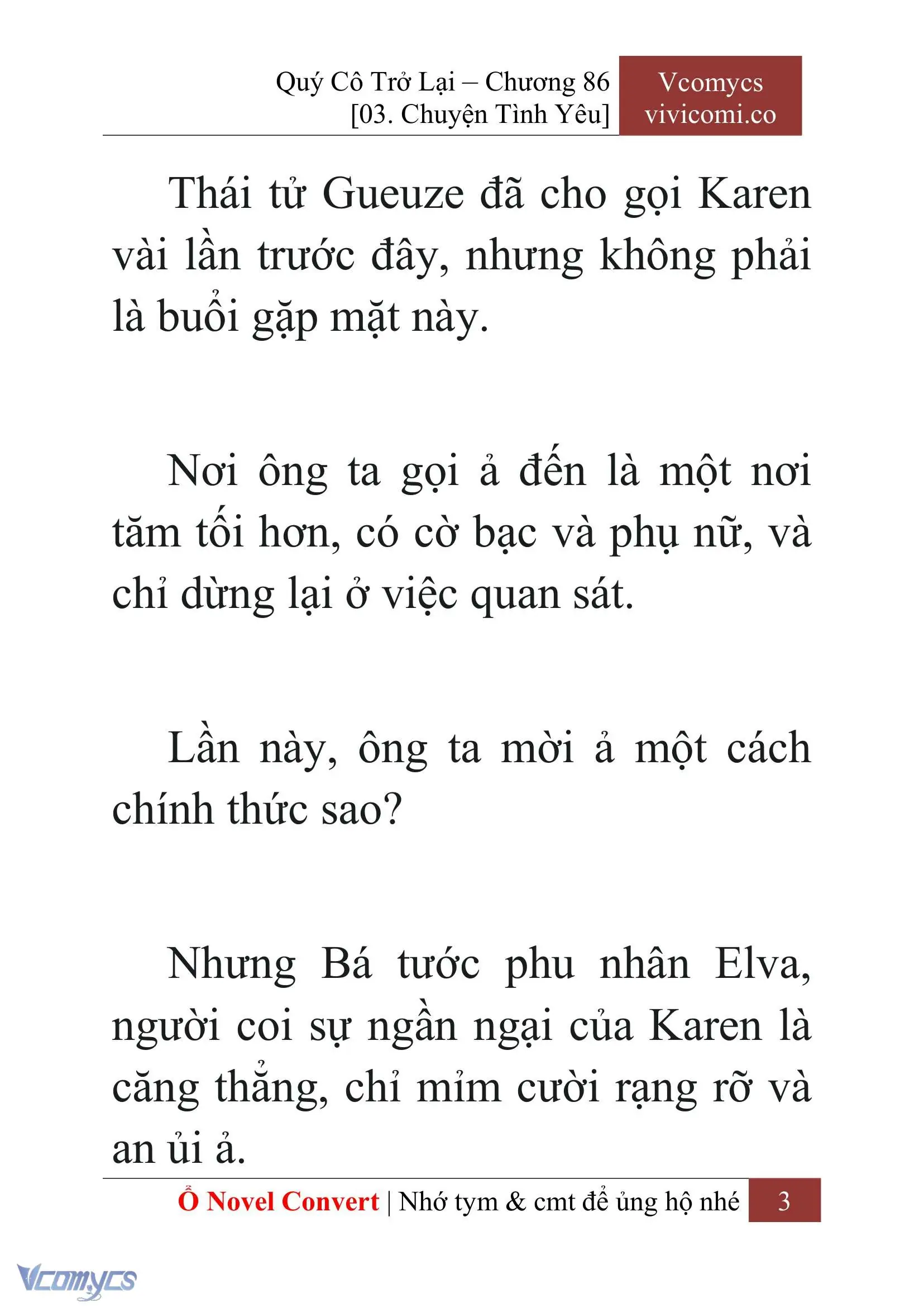 [Novel] Quý Cô Trở Lại Chapter 86 - Trang 6