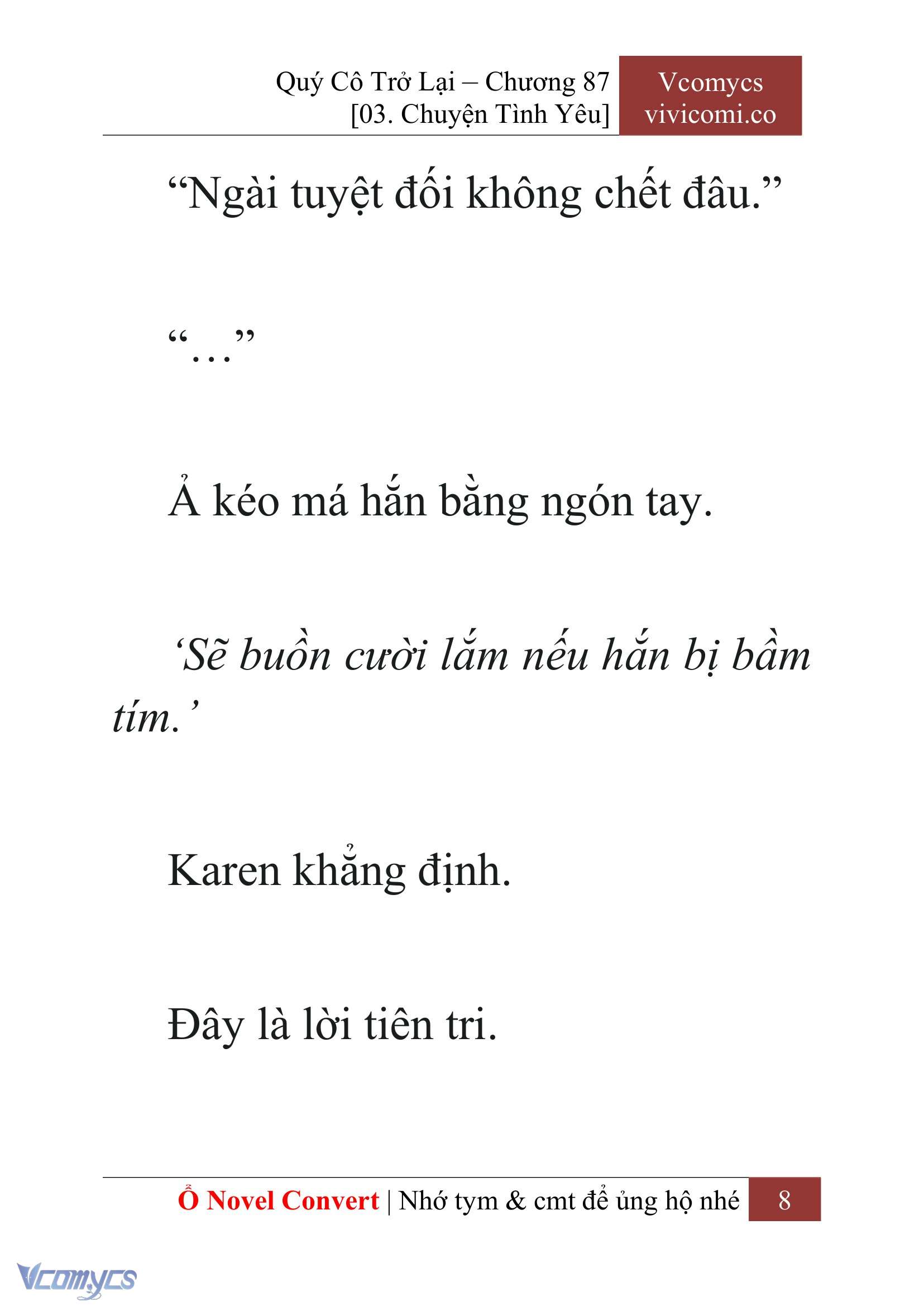 [Novel] Quý Cô Trở Lại Chapter 87 - Trang 11