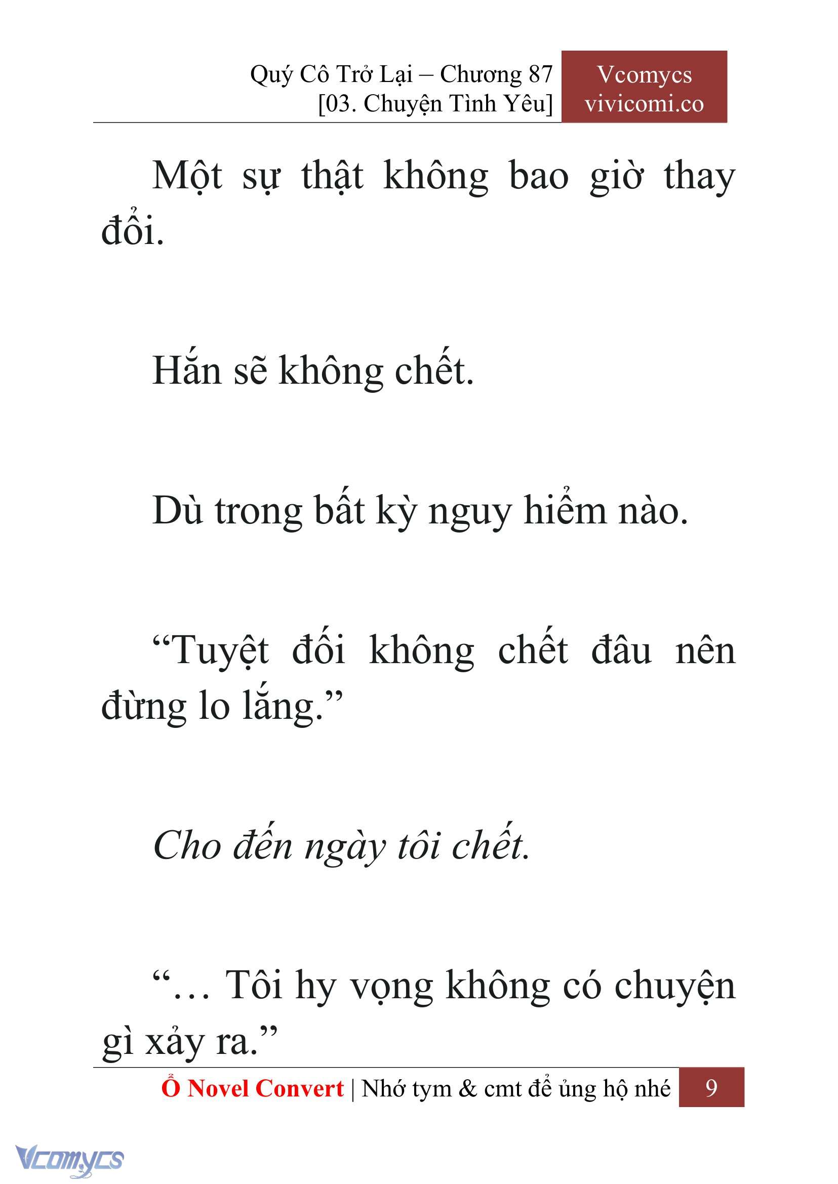 [Novel] Quý Cô Trở Lại Chapter 87 - Trang 12