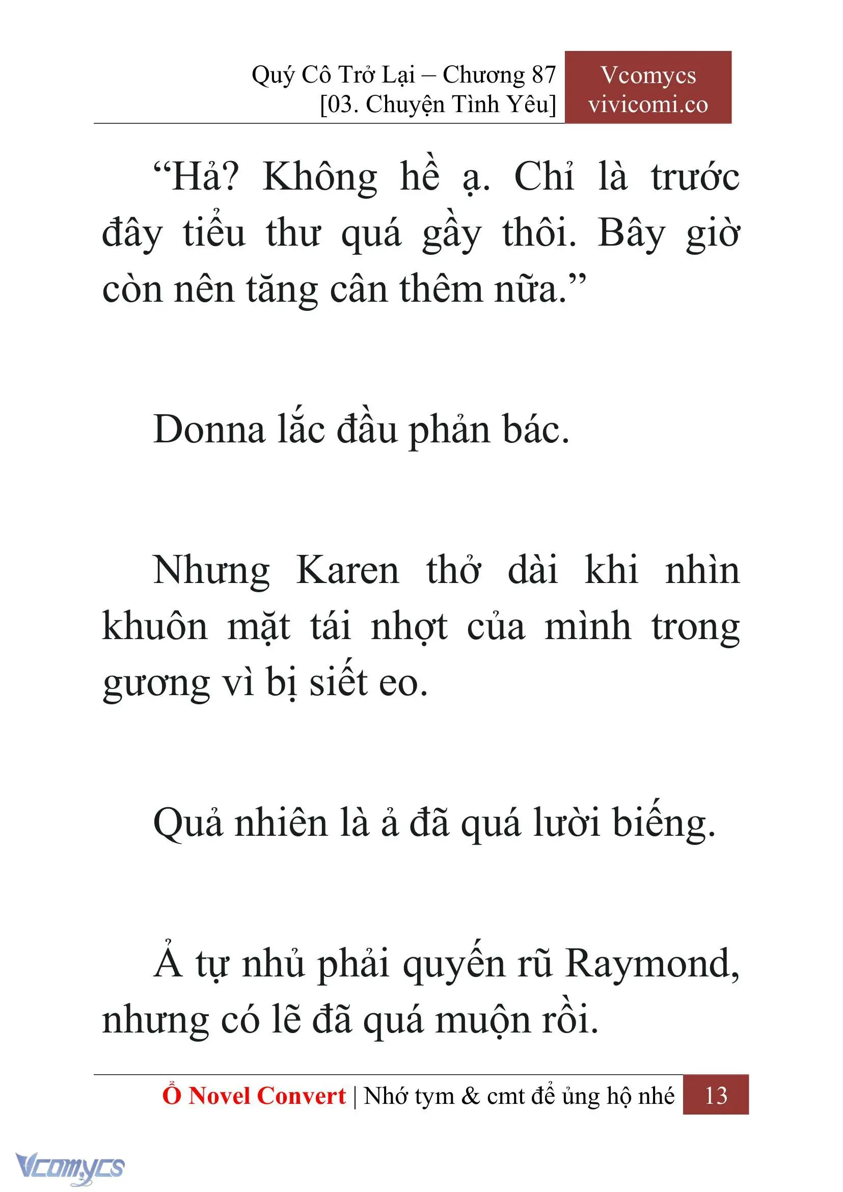 [Novel] Quý Cô Trở Lại Chapter 87 - Trang 16