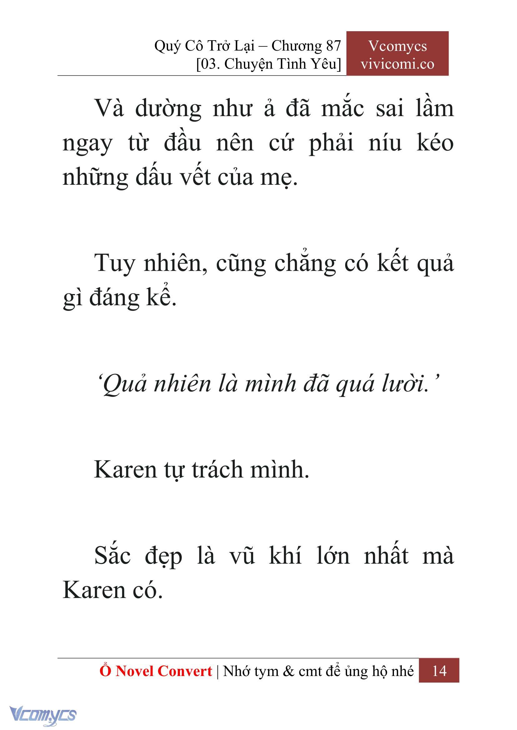 [Novel] Quý Cô Trở Lại Chapter 87 - Trang 17