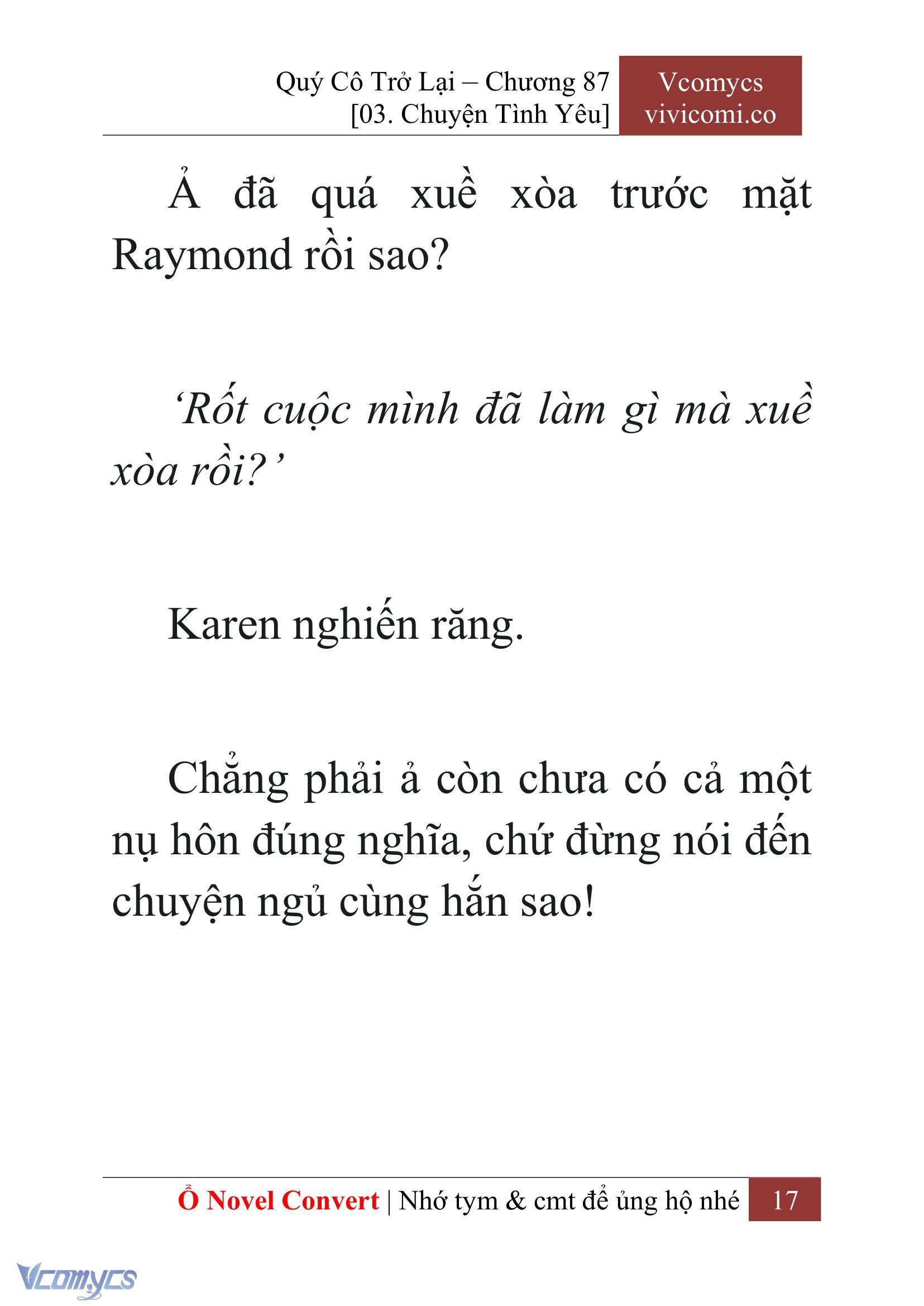 [Novel] Quý Cô Trở Lại Chapter 87 - Trang 20