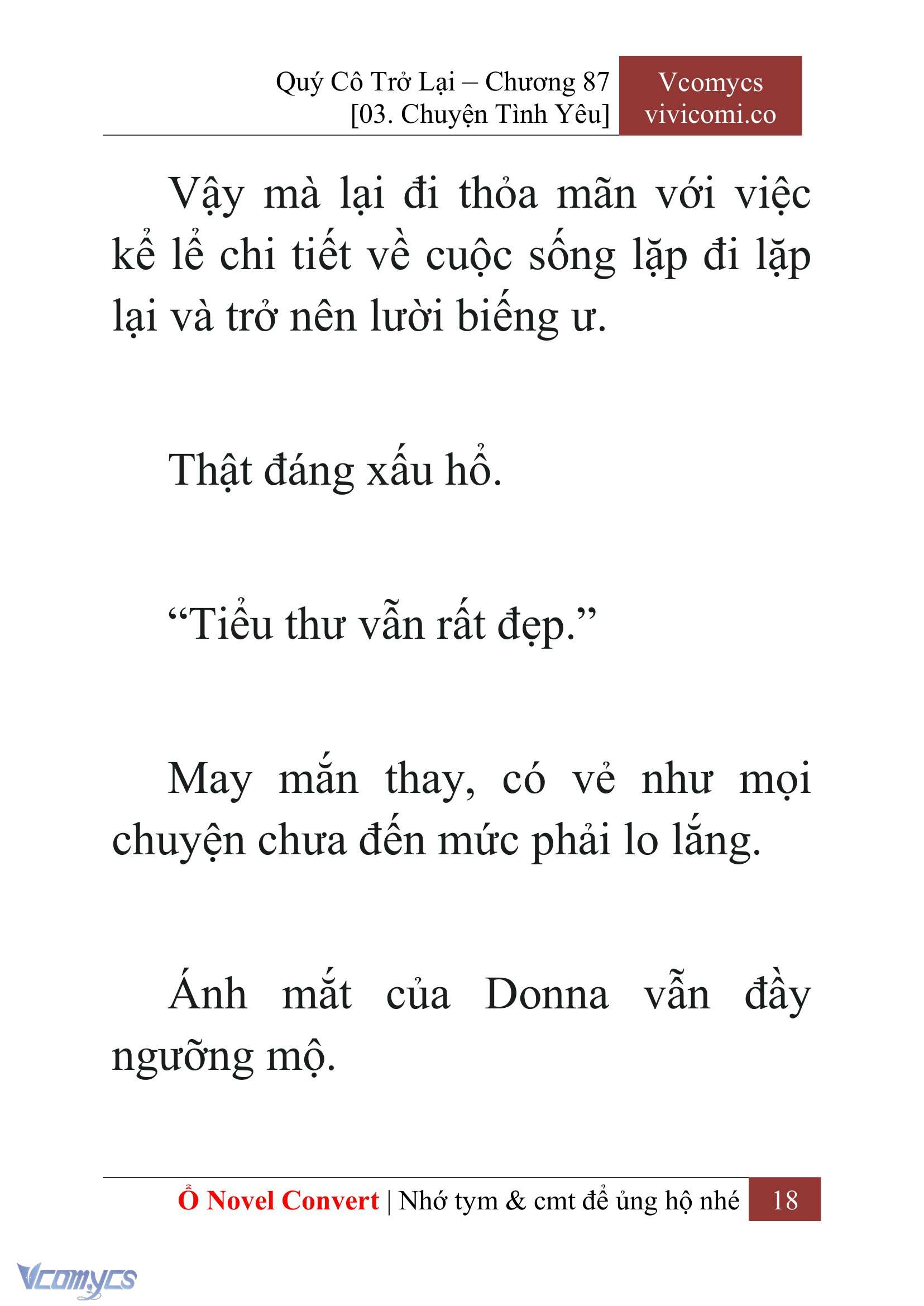 [Novel] Quý Cô Trở Lại Chapter 87 - Trang 21