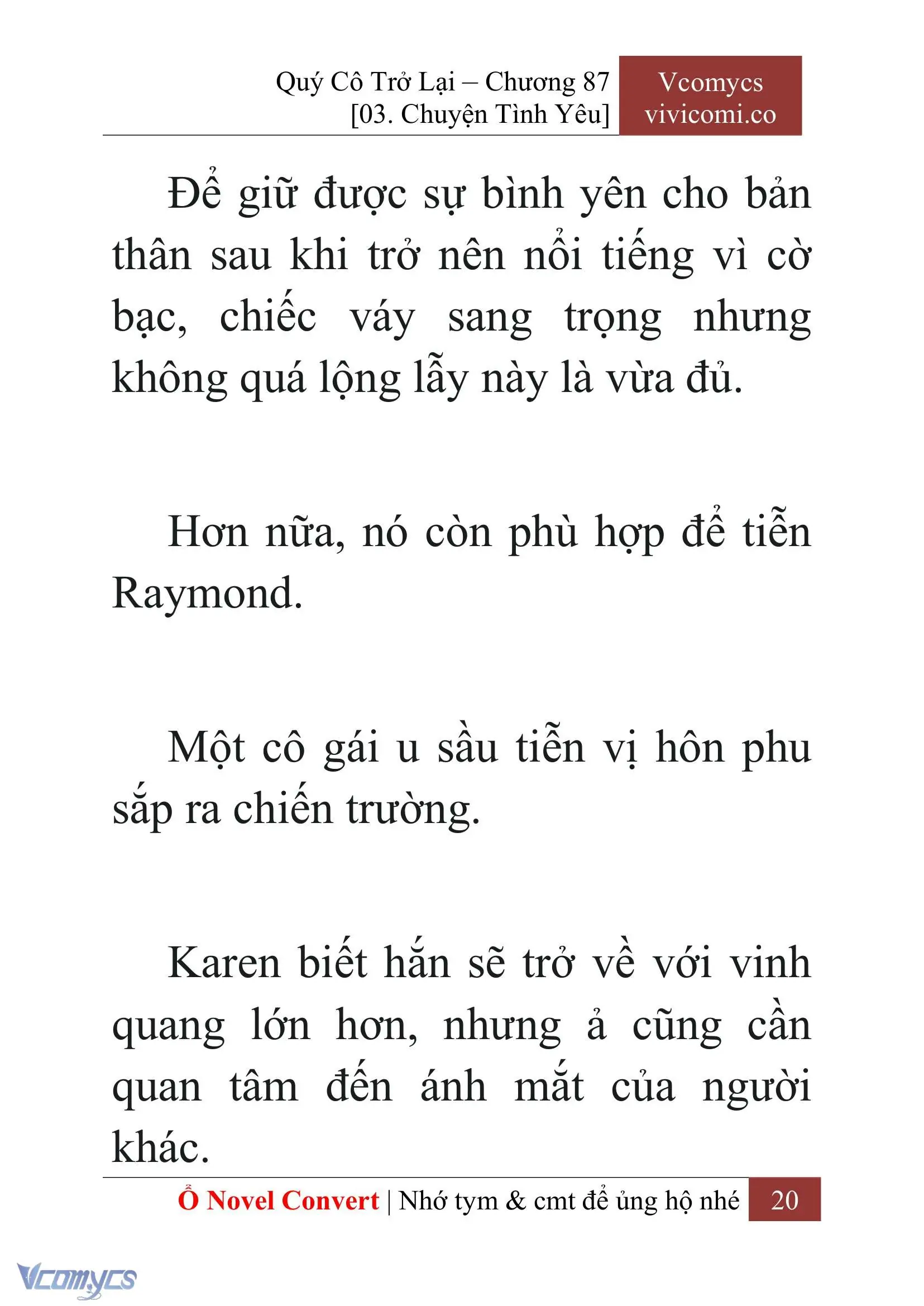 [Novel] Quý Cô Trở Lại Chapter 87 - Trang 23