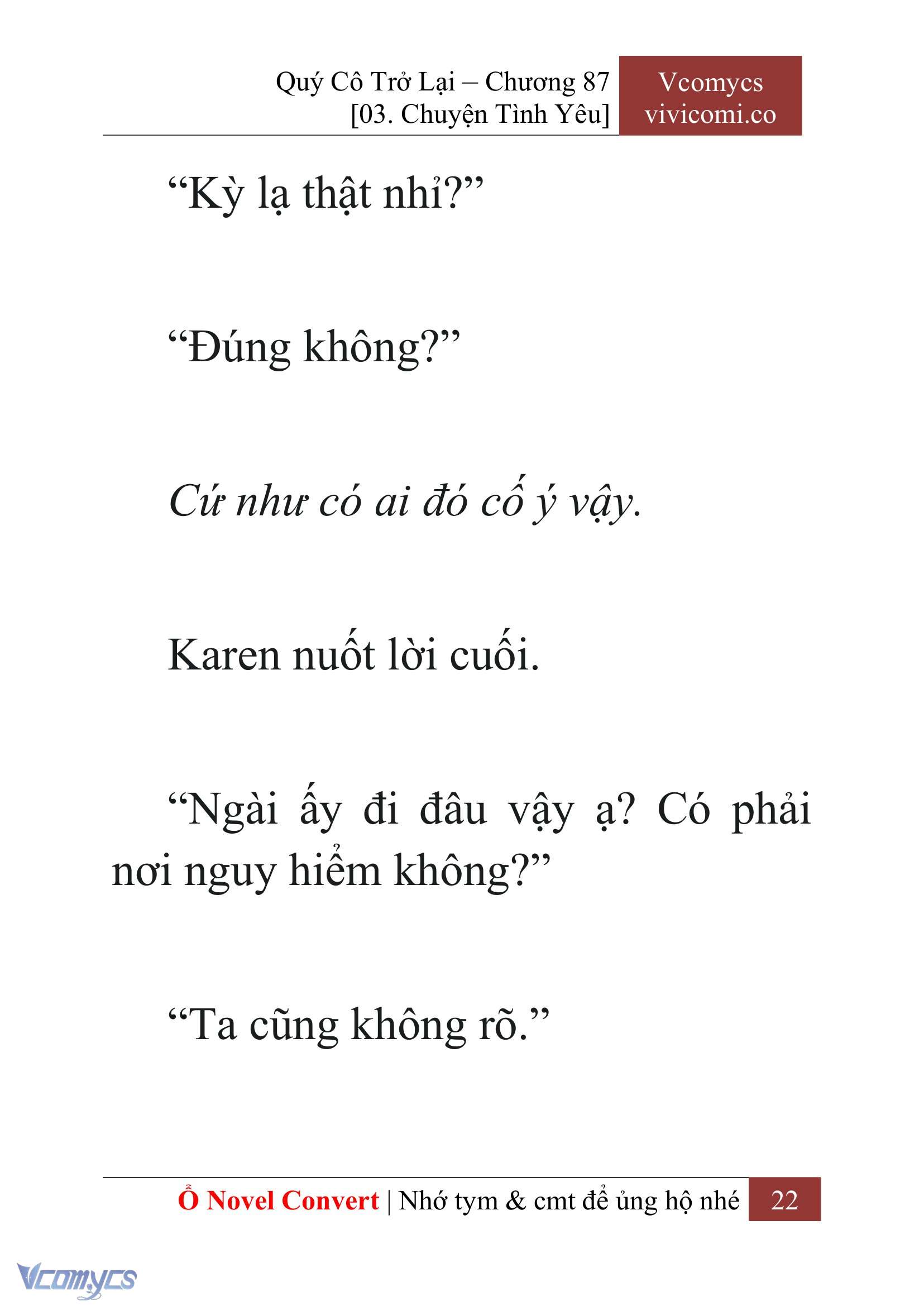 [Novel] Quý Cô Trở Lại Chapter 87 - Trang 25