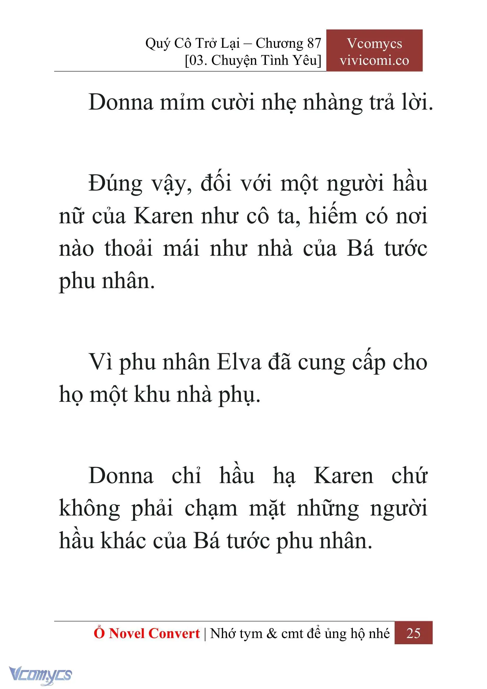 [Novel] Quý Cô Trở Lại Chapter 87 - Trang 28