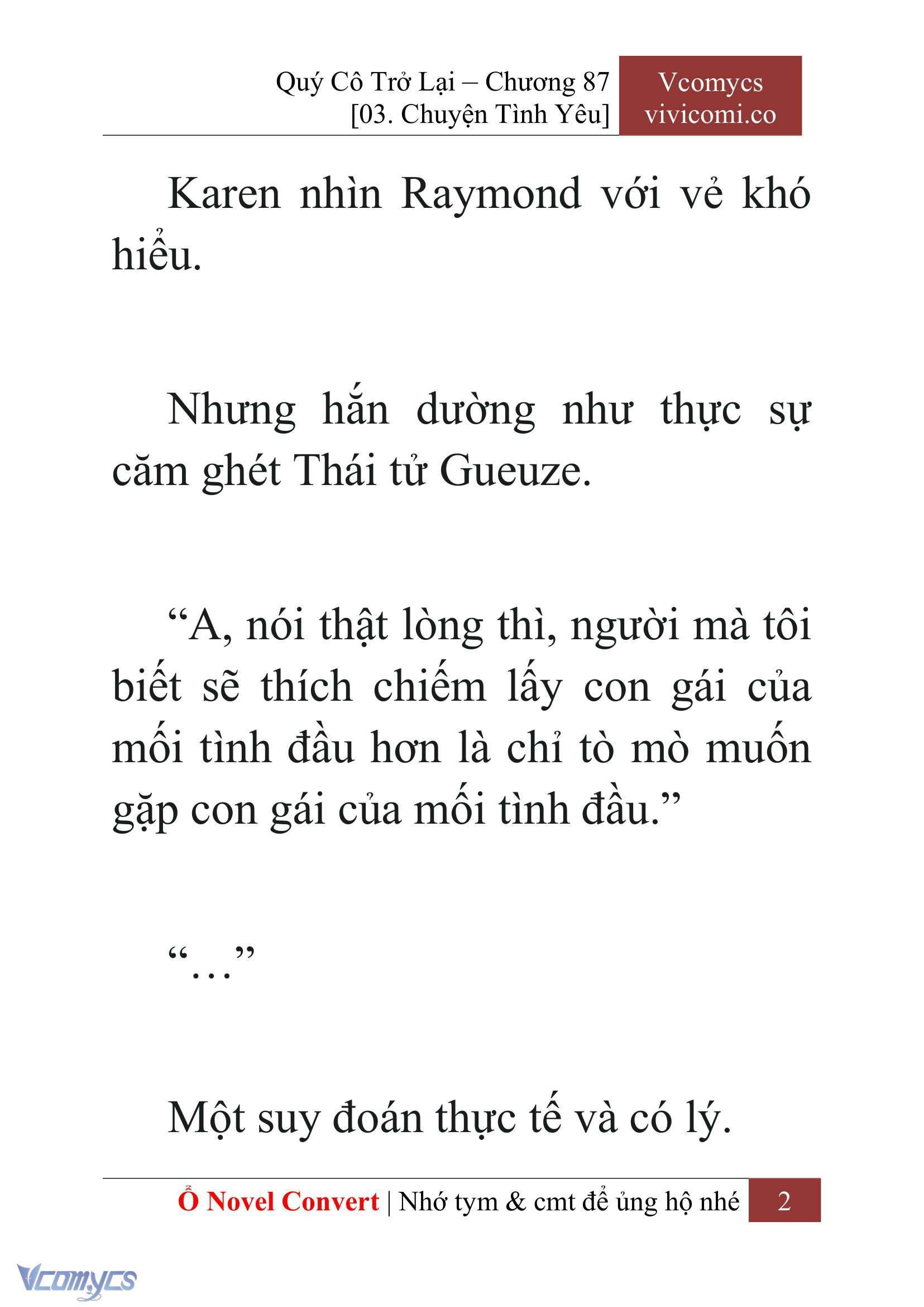 [Novel] Quý Cô Trở Lại Chapter 87 - Trang 5