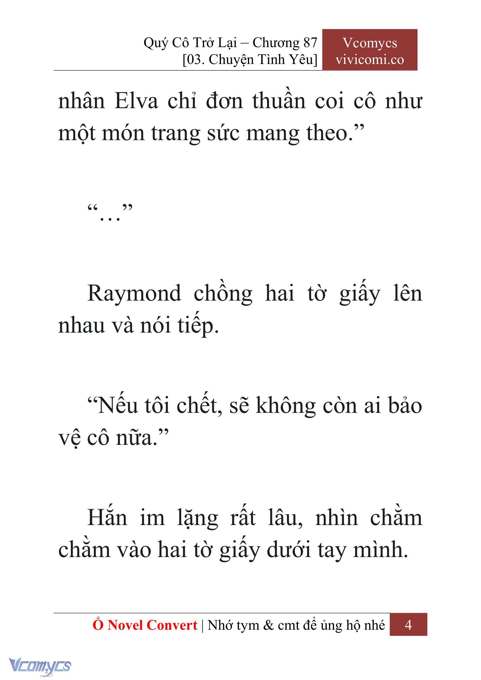 [Novel] Quý Cô Trở Lại Chapter 87 - Trang 7