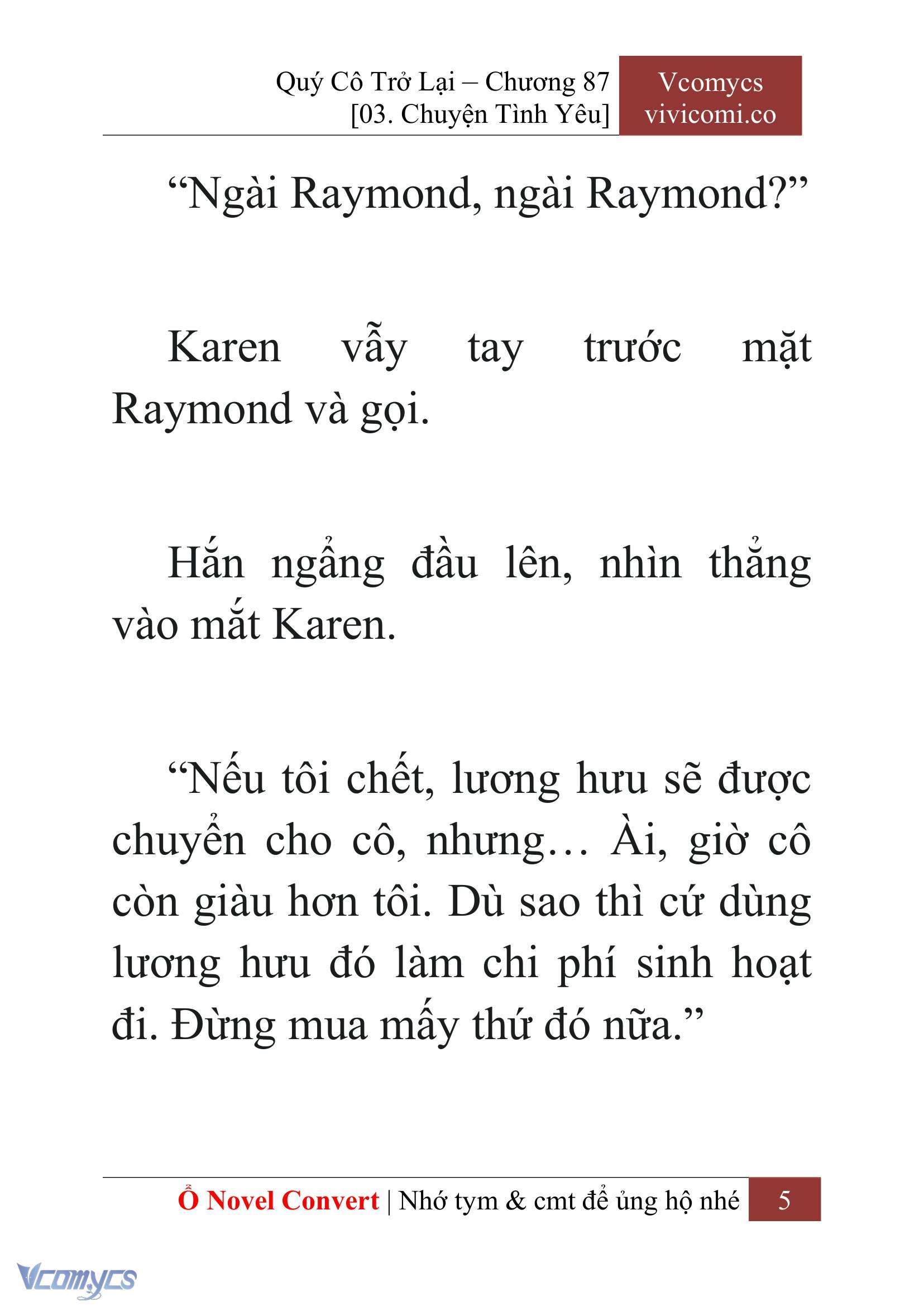 [Novel] Quý Cô Trở Lại Chapter 87 - Trang 8