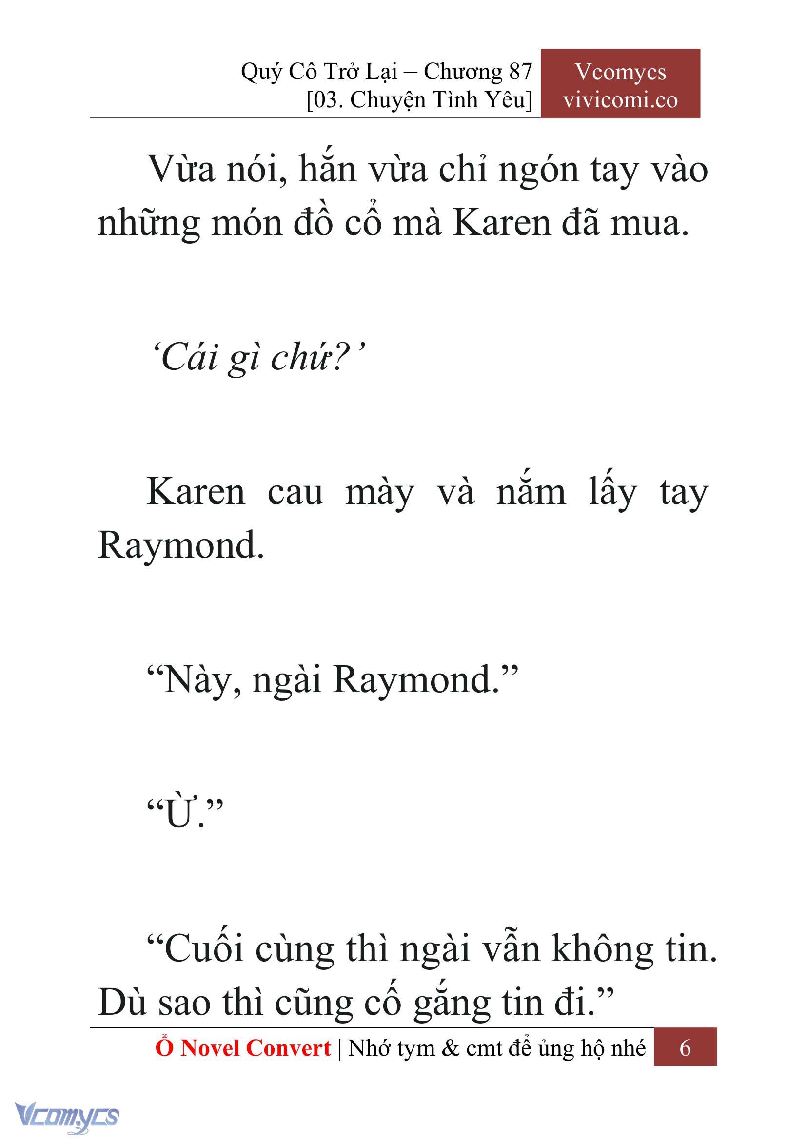 [Novel] Quý Cô Trở Lại Chapter 87 - Trang 9