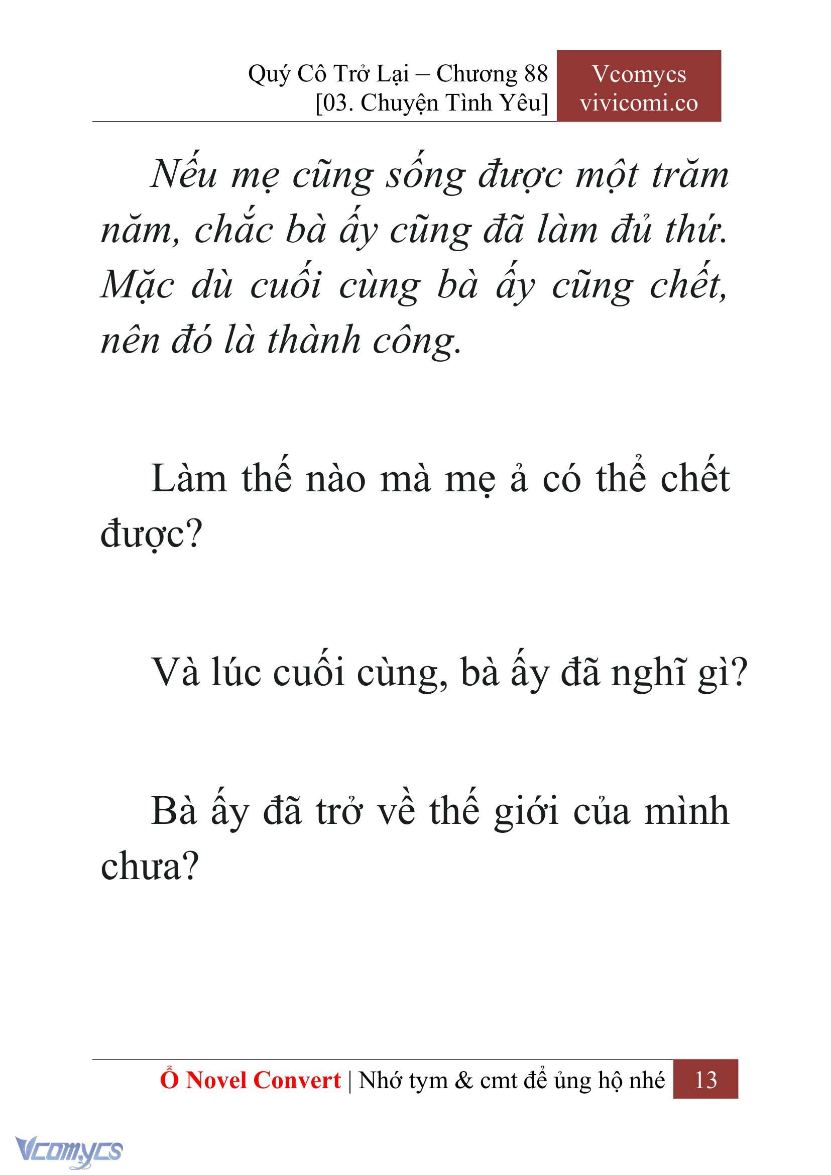 [Novel] Quý Cô Trở Lại Chapter 88 - Trang 16